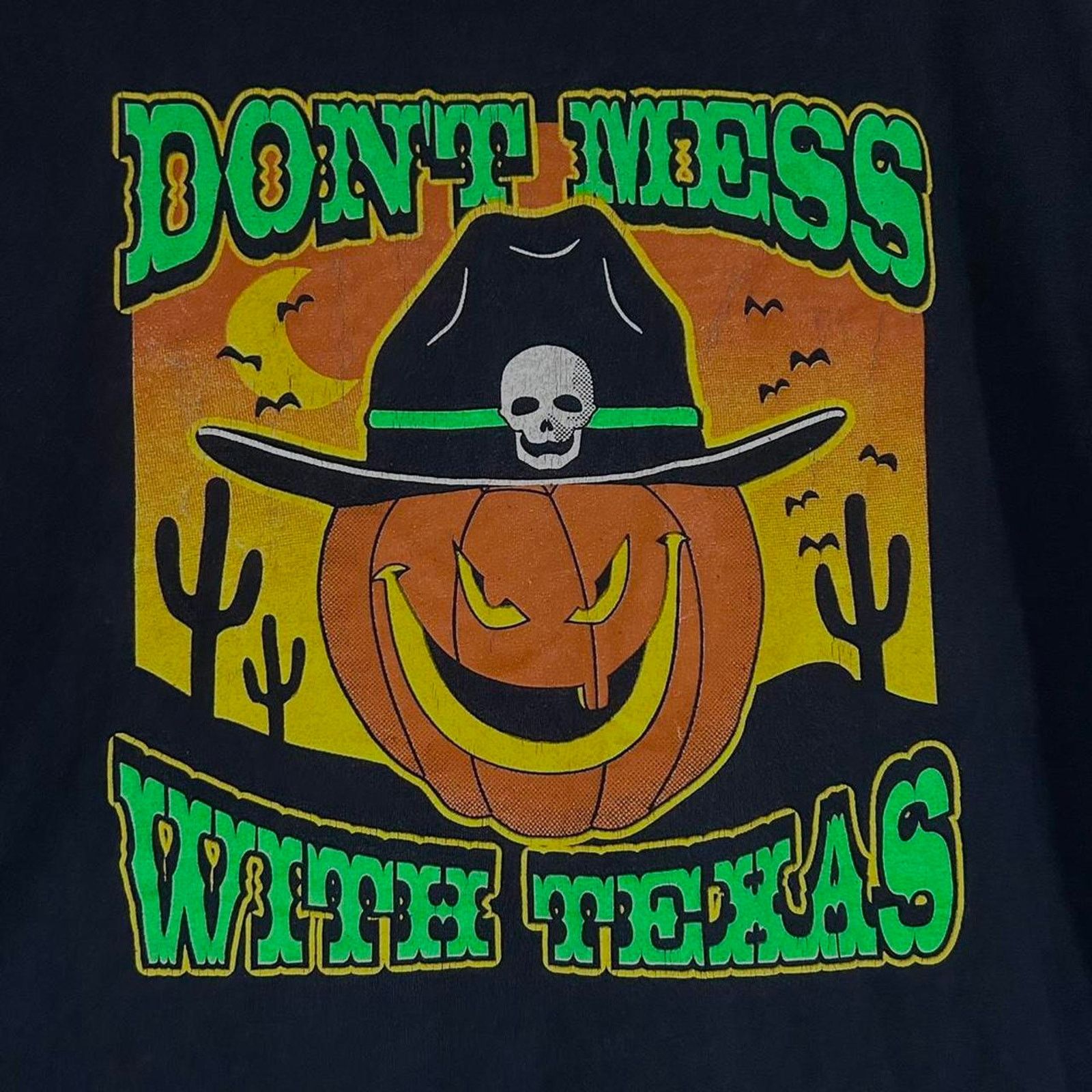 Other Vintage Don’t Mess With Texas Halloween Tee Shirt Size US L / EU 52-54 / 3 - 2 Thumbnail