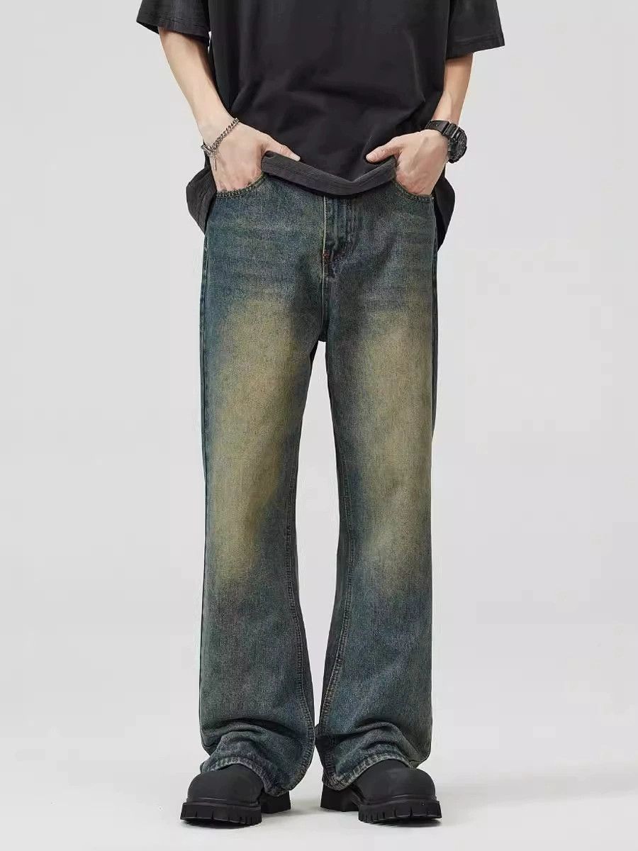 Japanese Brand × Vintage American oversize retro loose washed distressed baggy jeans Size US 32 / EU 48 - 2 Thumbnail