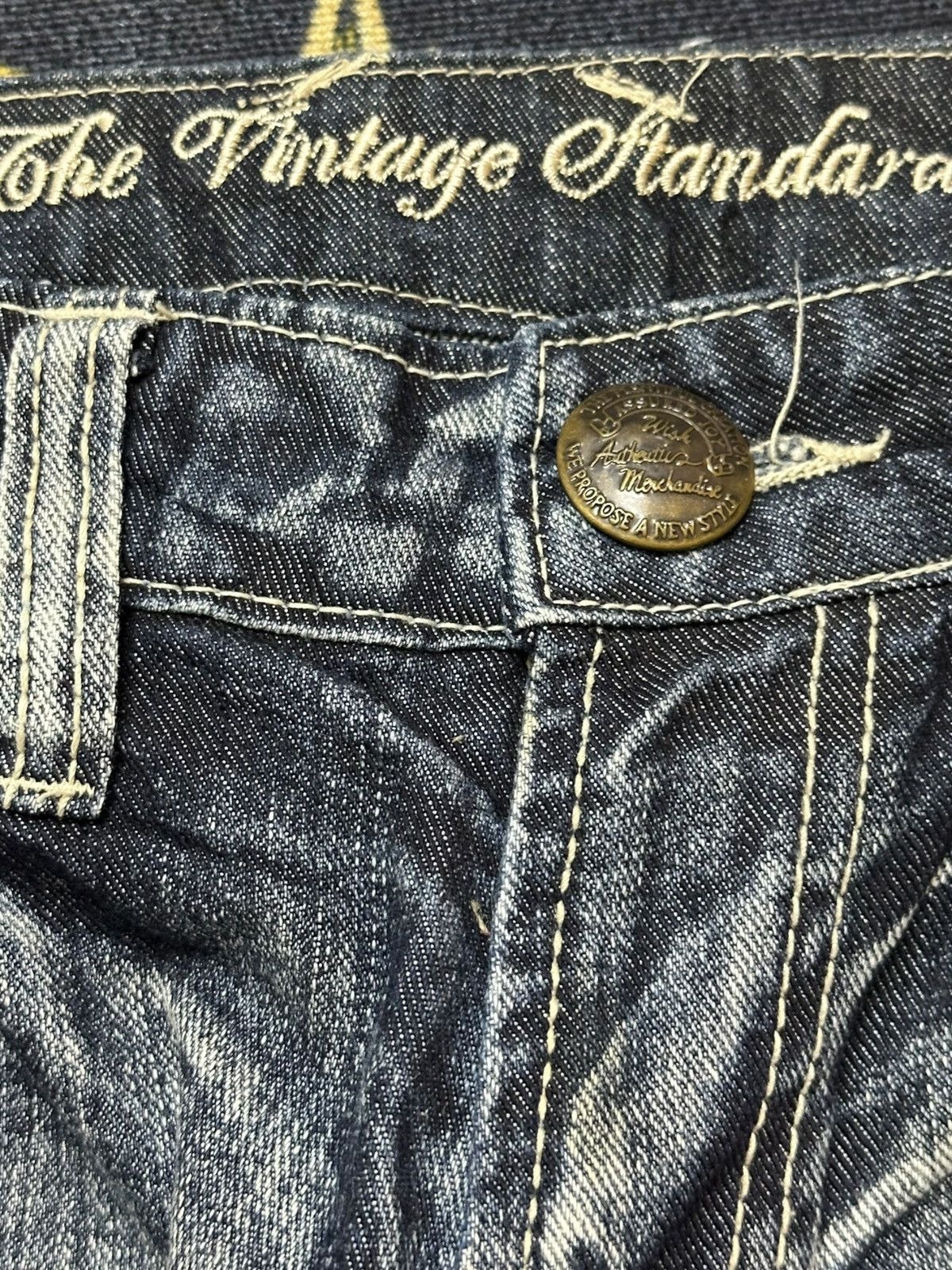 Hysteric Glamour Vintage Japanese Brand Honeycomb Ripped Distressed Denim Size US 31 - 3 Thumbnail
