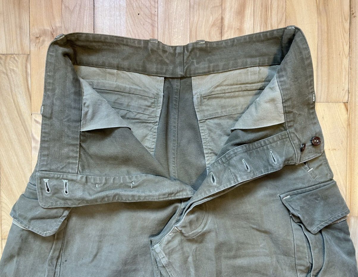 Other Vintage 50s French Army M47 Heavy HBT Cargos Size US 34 / EU 50 - 5 Thumbnail