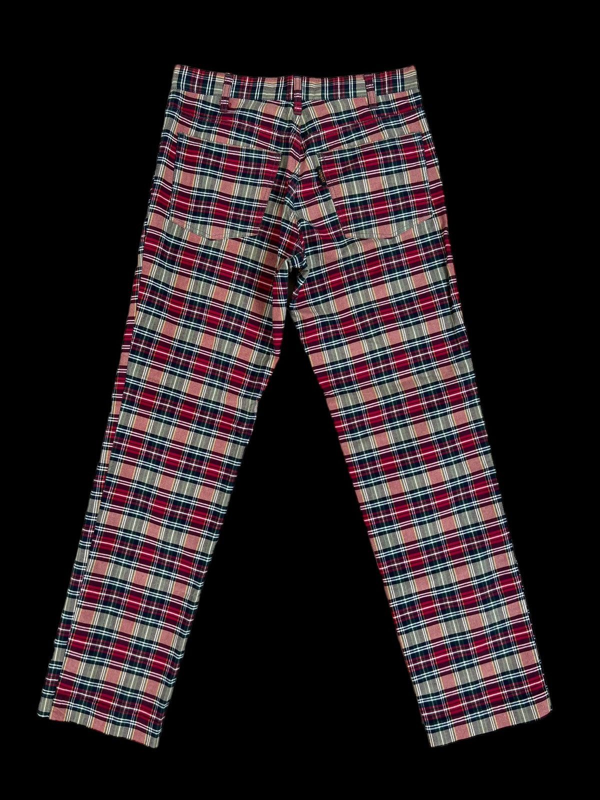 Vintage GOWEST Japan Tartan Plaid Check Trouser Pant Size US 30 / EU 46 - 2 Thumbnail