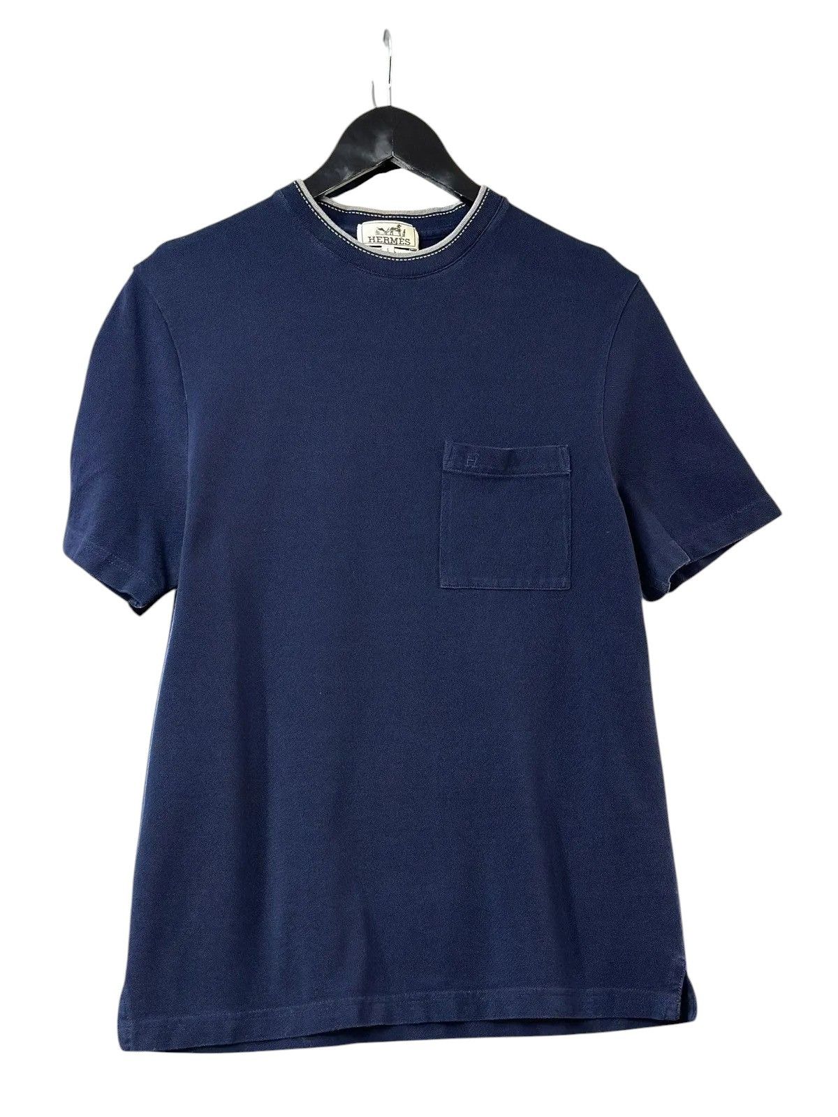 Hermes Vintage Hermes Paris H Logo Embroidered Cotton Shirt Size US S / EU 44-46 / 1 - 9 Thumbnail