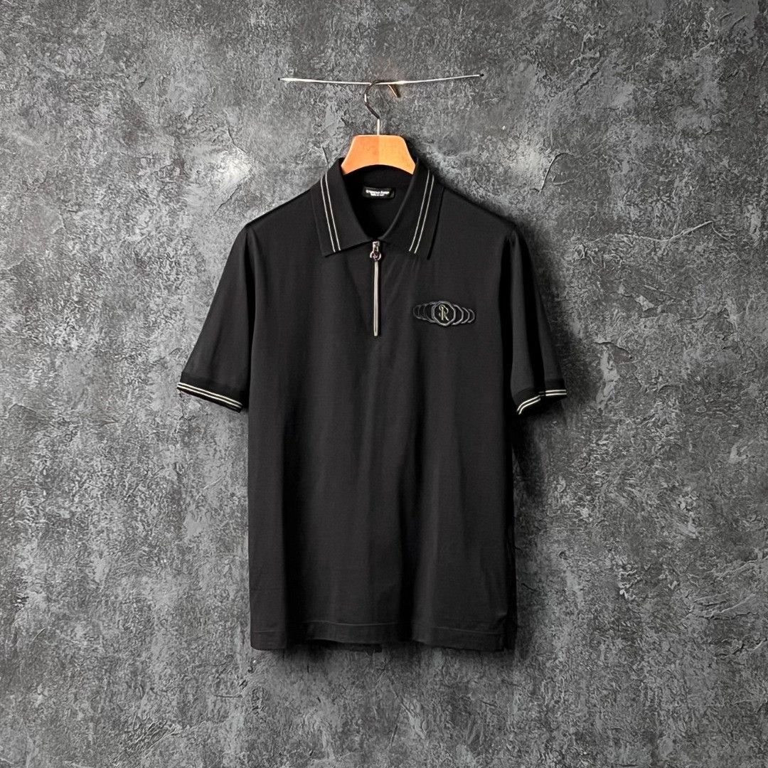 Stefano Ricci Stefano Ricci Embroidered Black T-Shirt m Men Size US M / EU 48-50 / 2 - 1 Thumbnail