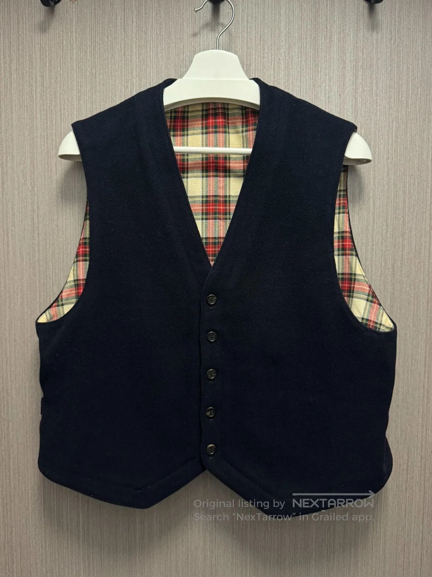 Y's for Men Yohji Yamamoto Wool Check Vest. Size US M / EU 48-50 / 2 - 1 Thumbnail