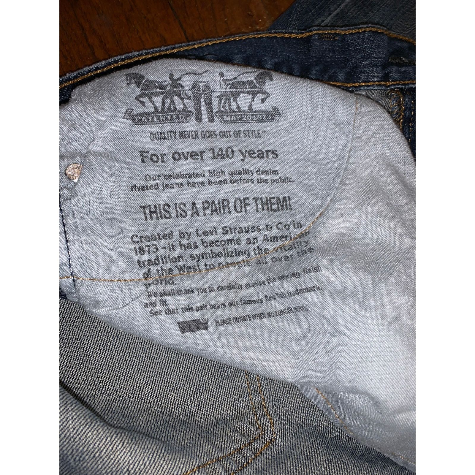 Levi's Levi’s 505 Straight Leg Jeans Mens 36x30 Dirty Wash Size US 36 / EU 52 - 8 Thumbnail