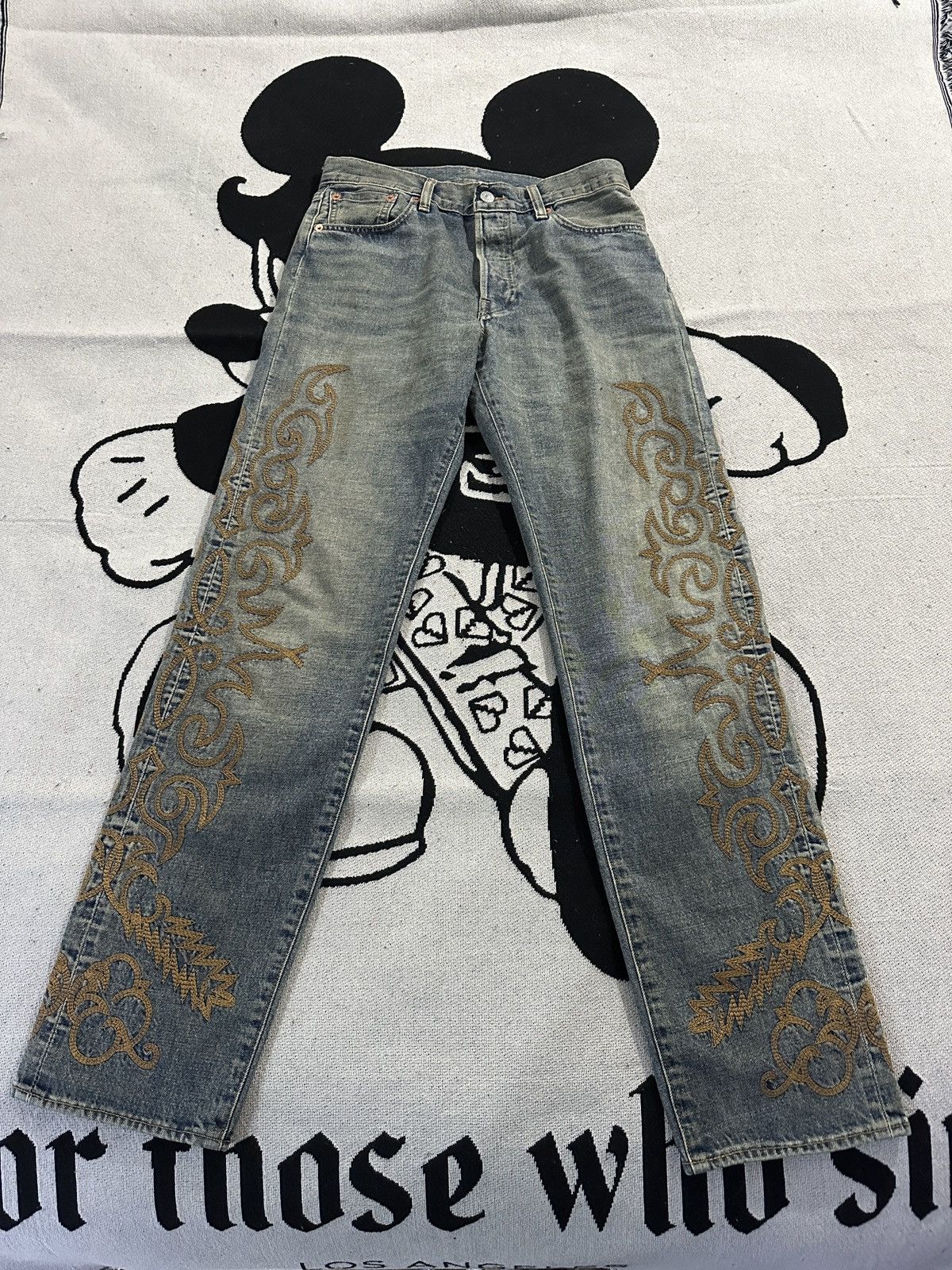 image of Levi’S X Denim Tears Collab Western Denim in Blue, Men's (Size 30)