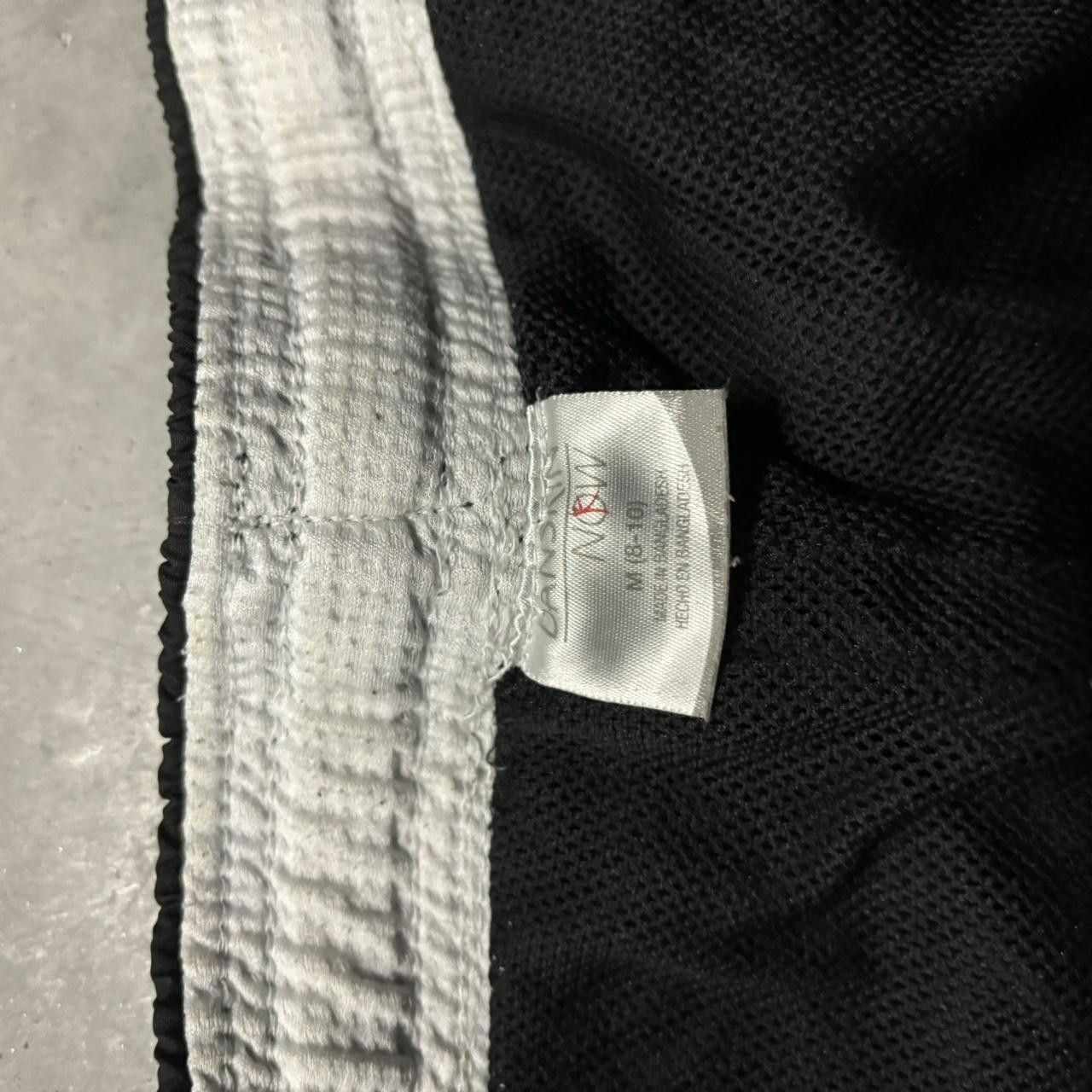 Japanese Brand × Vintage Crazy Vintage Y2K/2000s Black Striped Skater Drill Essential Track Pants! Size US 30 / EU 46 - 6 Thumbnail