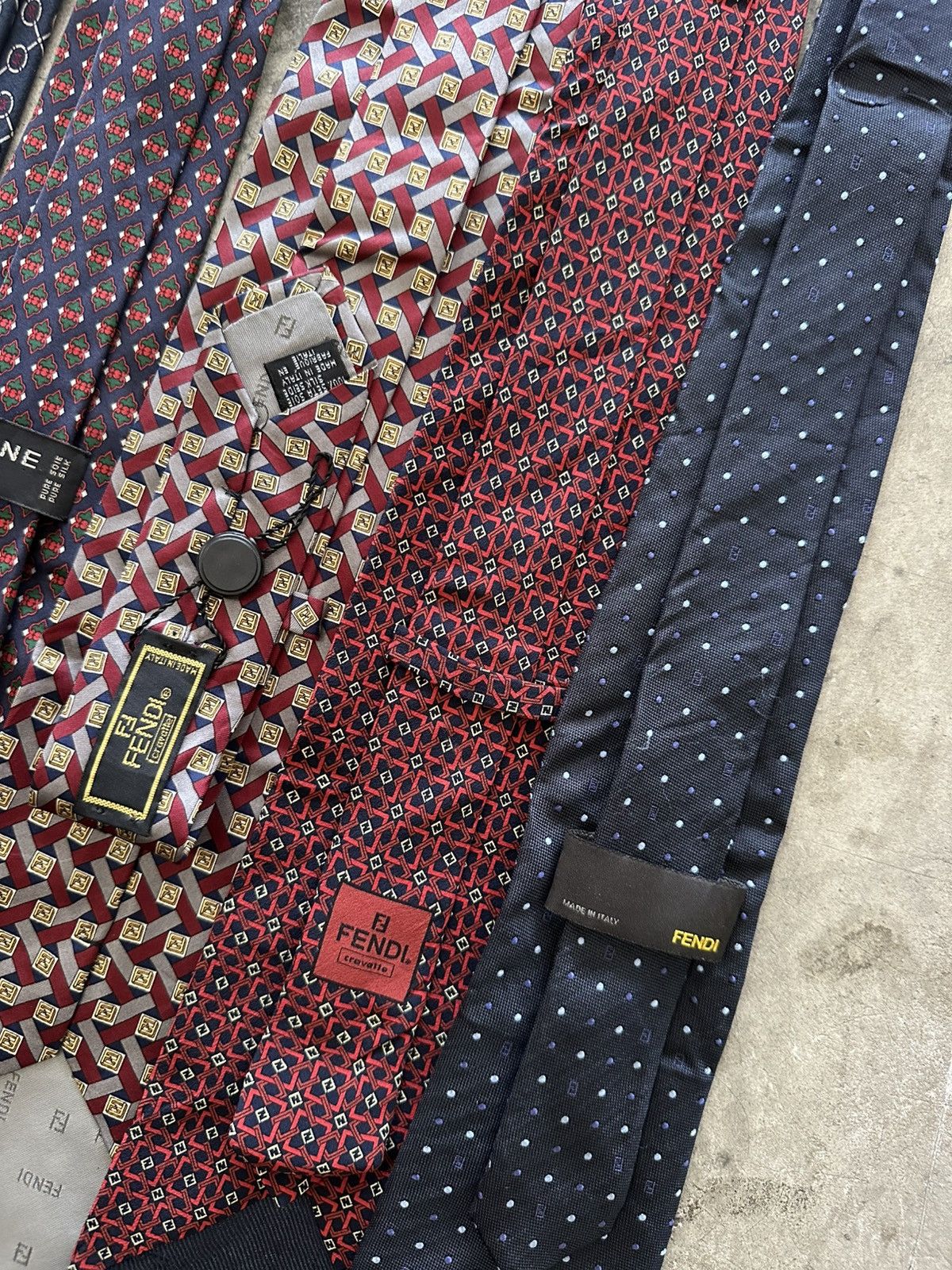 Balenciaga Lot of 7 Luxury Designer Tie Size ONE SIZE - 9 Thumbnail