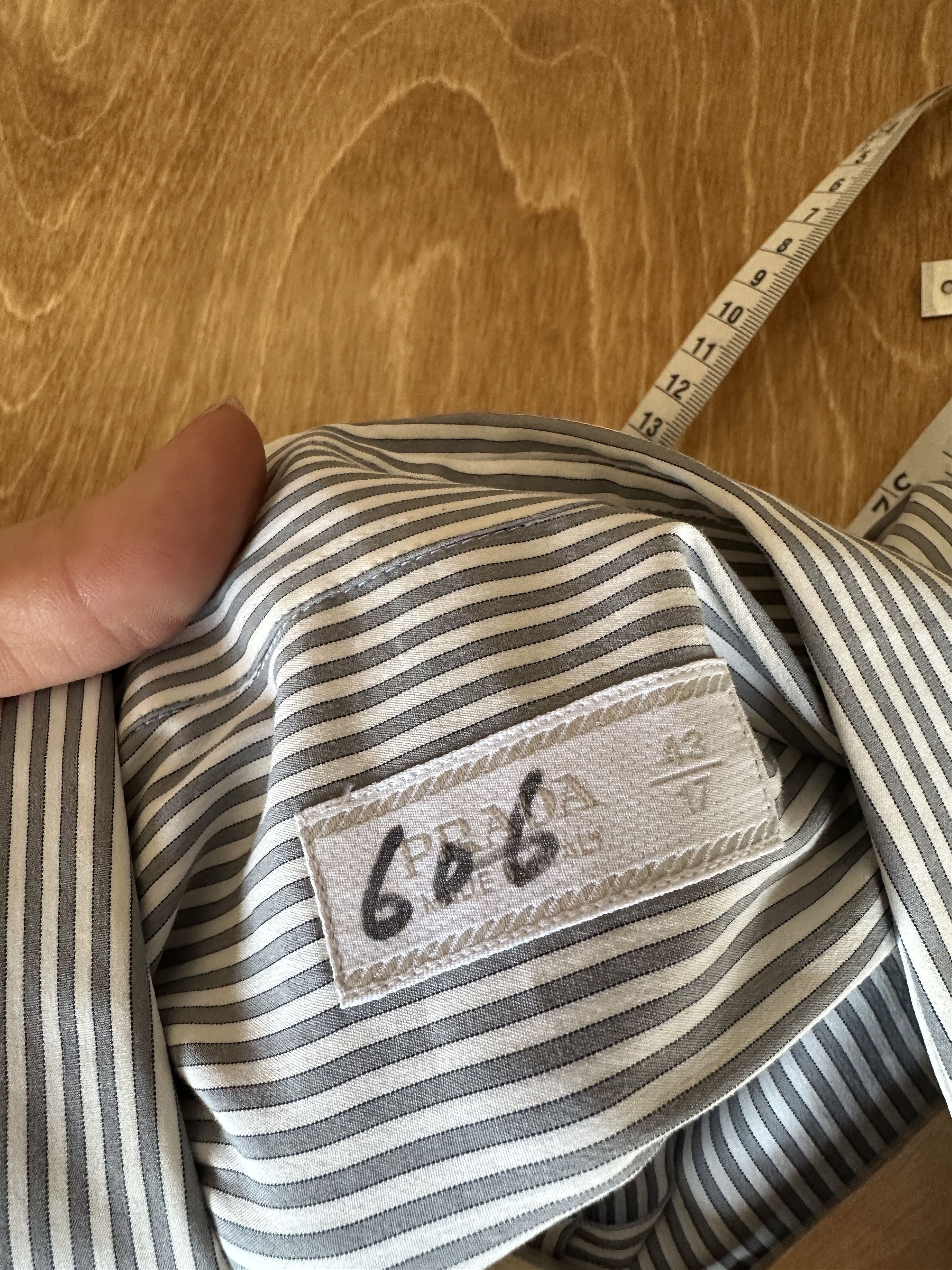 Prada Prada Striped Button Up Shirt Size US M / EU 48-50 / 2 - 5 Thumbnail