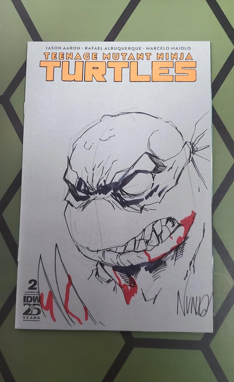 Other Tmnt 2 Slash Sketch Cover/Eddie Nunez Signed W/ Coa Size ONE SIZE - 1 Thumbnail
