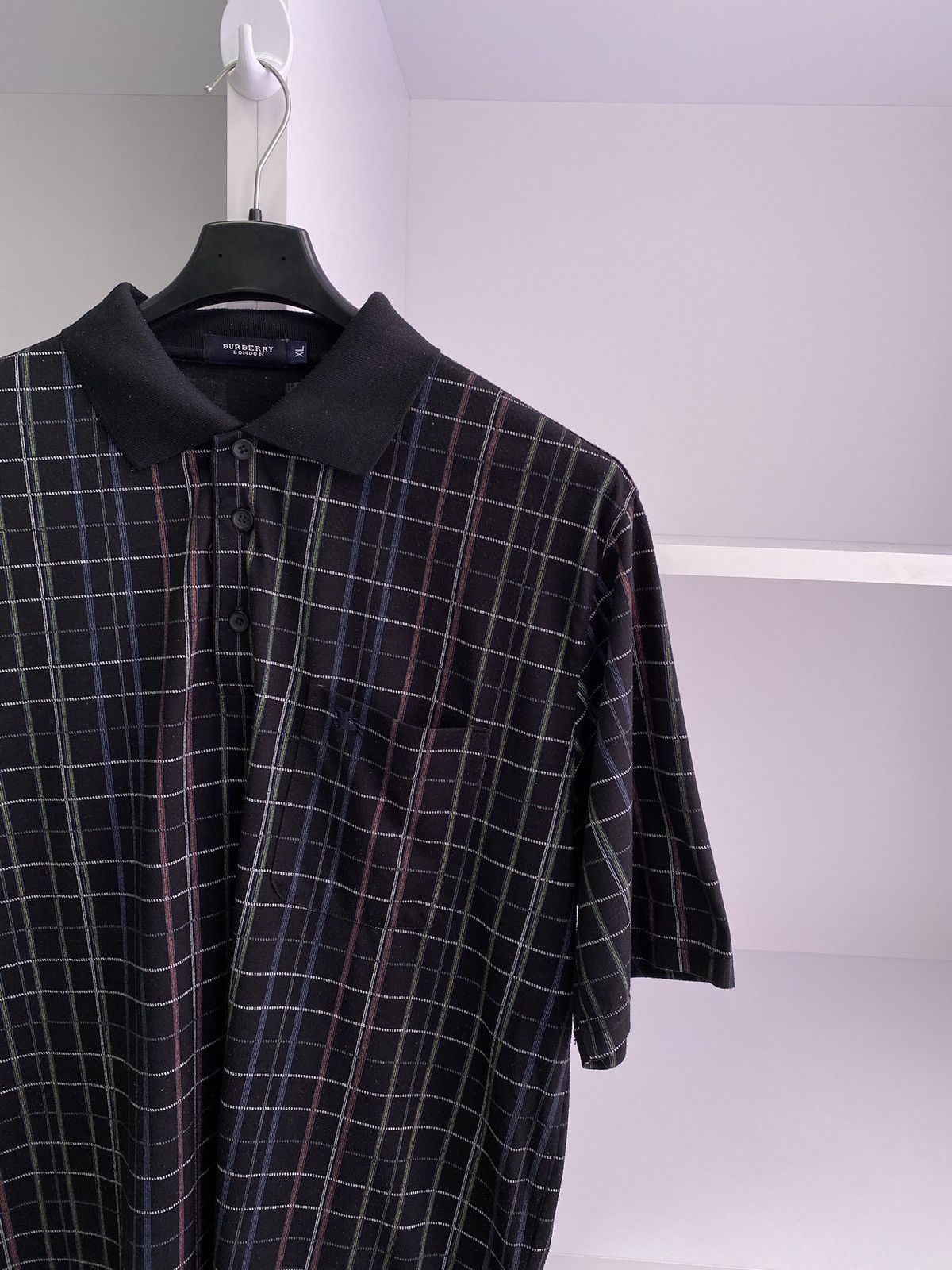 Burberry × Vintage Burberry London vintage short sleeve polo tee Size US XL / EU 56 / 4 - 5 Thumbnail