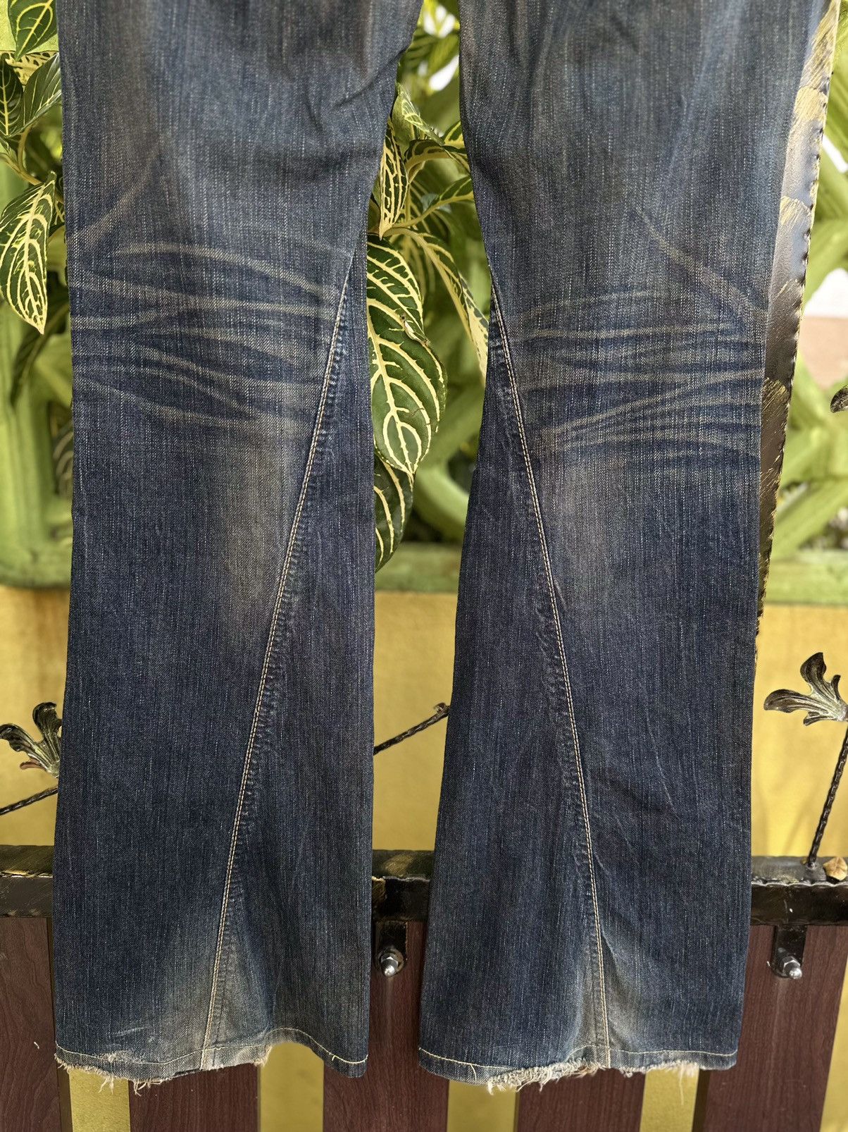 If Six Was Nine Flare 💥Vintage Edwin Blue Trip 503 Flare Bootcut Made Japan💥 Size US 34 / EU 50 - 6 Thumbnail
