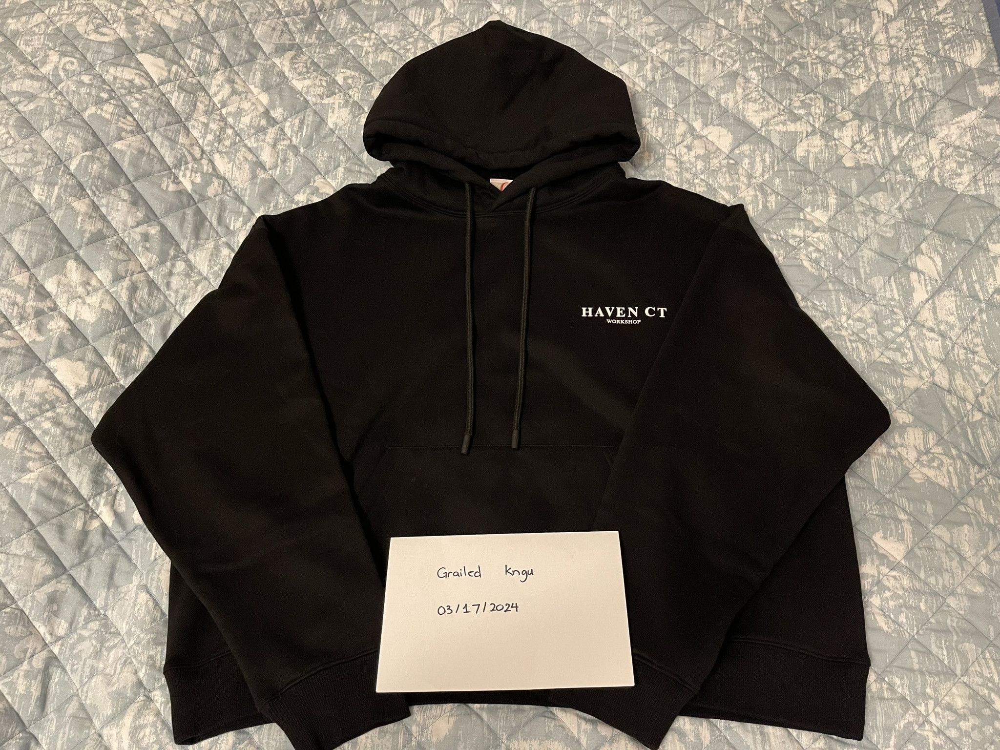 image of Haven Court V1 Logo Hoodie in Black, Men's (Size Small)