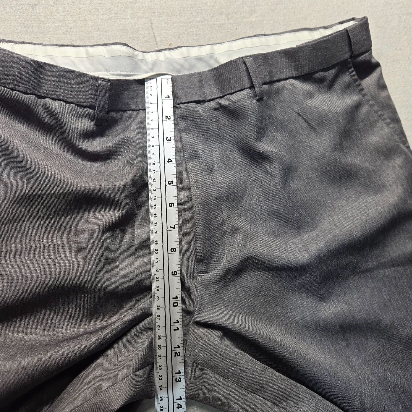 Vintage Puritan Dress Pants Gray Adult Men's Size 40 Pockets Zip Polyester Regular Straight Inseam 30wear Size US 40 / EU 56 - 4 Thumbnail