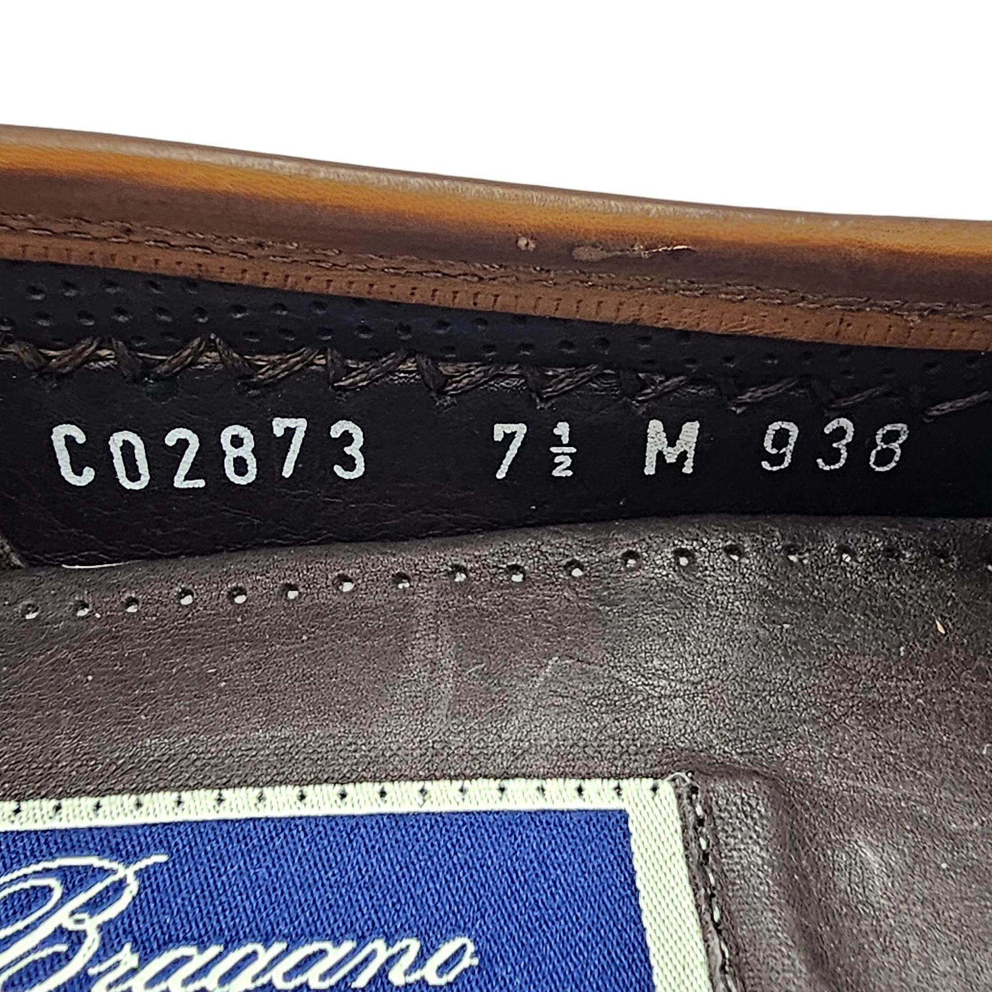 Bragano × Cole Haan NEW Vintage Bragano Cole Haan Men's 7.5M Brown Leather Dress Size US 7.5 / EU 40-41 - 7 Thumbnail