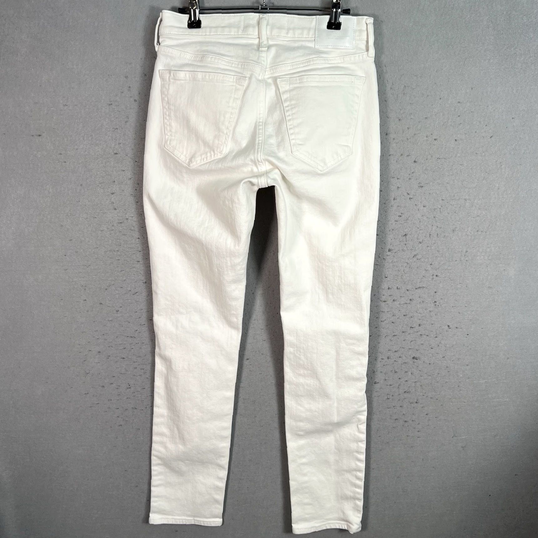 Abercrombie & Fitch VINTAGE Abercrombie & Fitch Skinny Stretch Jeans Womens Size 28 x 30 Cotton Blend Denim White 2000s Size 28" / US 6 / IT 42 - 2 Thumbnail