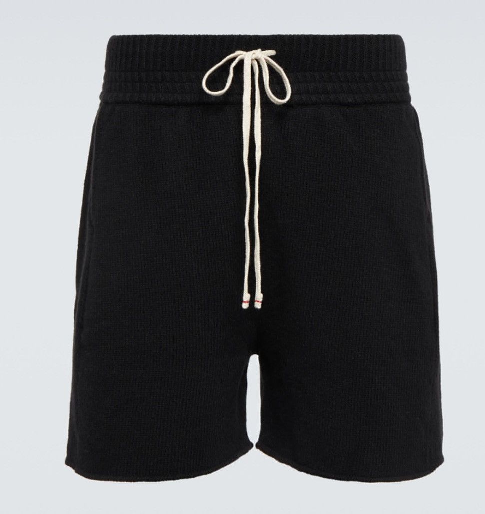 image of Les Tien Cashmere Yacht Shorts in Black, Men's (Size 27)