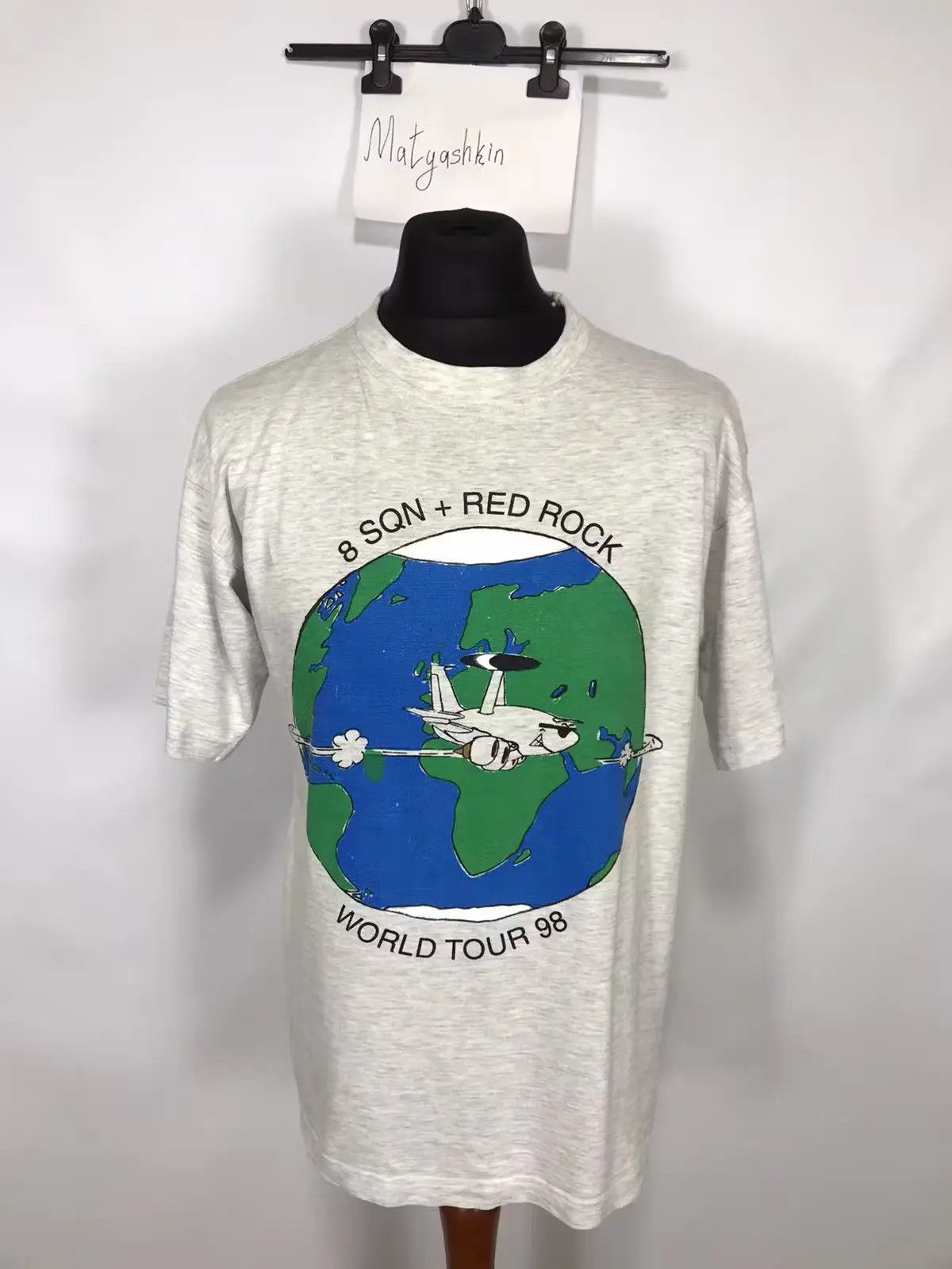 Band Tees × Vintage 8 SQN + RED ROCK world tour 1998 tee size L Size US L / EU 52-54 / 3 - 1 Thumbnail