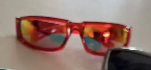 Other Retro Style Red Frame Glasses 🖍 Size ONE SIZE - 4 Thumbnail