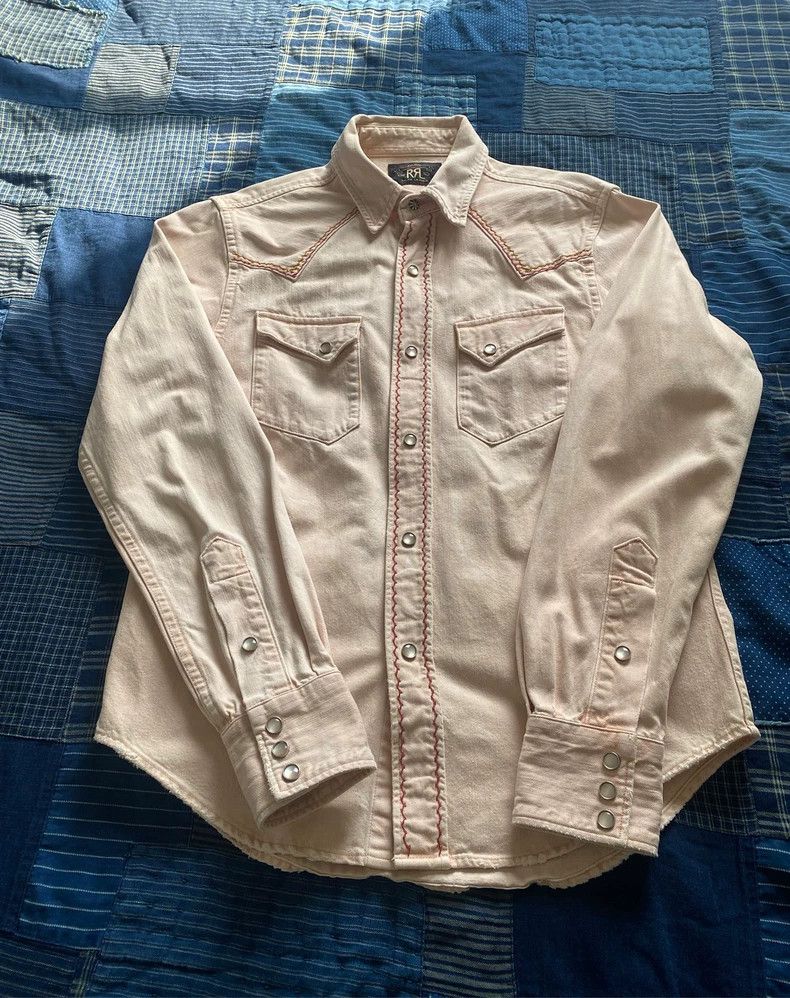RRL Ralph Lauren RRL Ralph Lauren Old Thick Western Embroidered Silver Butt Size US S / EU 44-46 / 1 - 1 Thumbnail