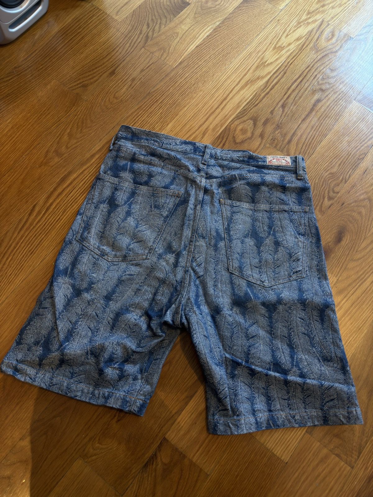 Kapital Kapital Magpie Light Denim Shorts Size US 34 / EU 50 - 2 Thumbnail
