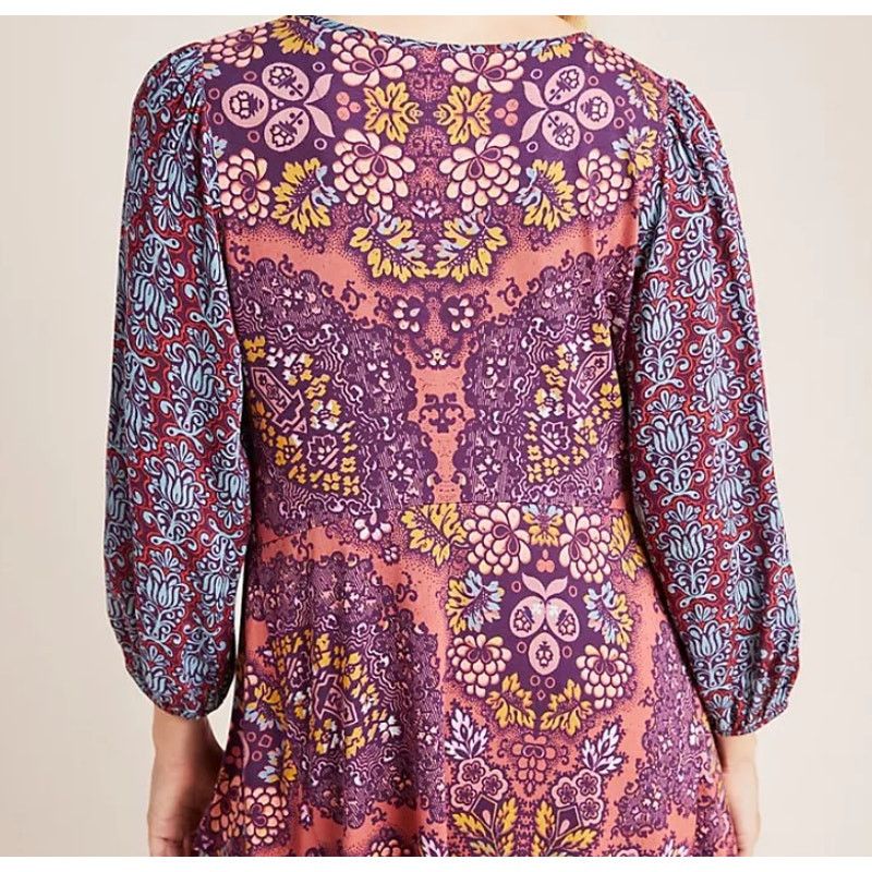 Anthropologie MAEVE Anthropologie Women's Mariella Tuni Shirt Top XS Size XS / US 0-2 / IT 36-38 - 2 Thumbnail
