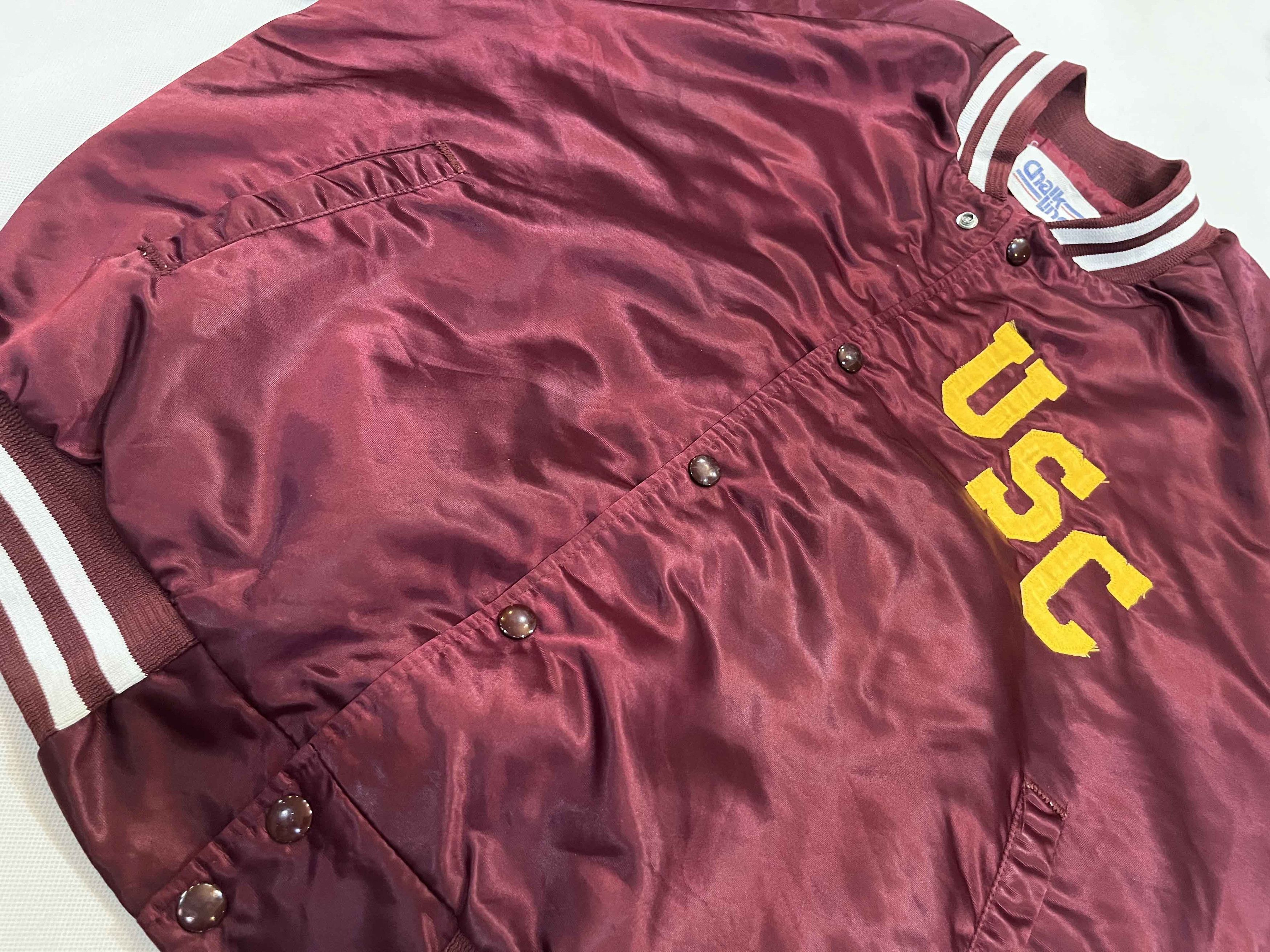 Chalk Line × NCAA × Vintage Vintage Chalk Line USC Trojans Bomber Jacket Size US L / EU 52-54 / 3 - 10 Thumbnail