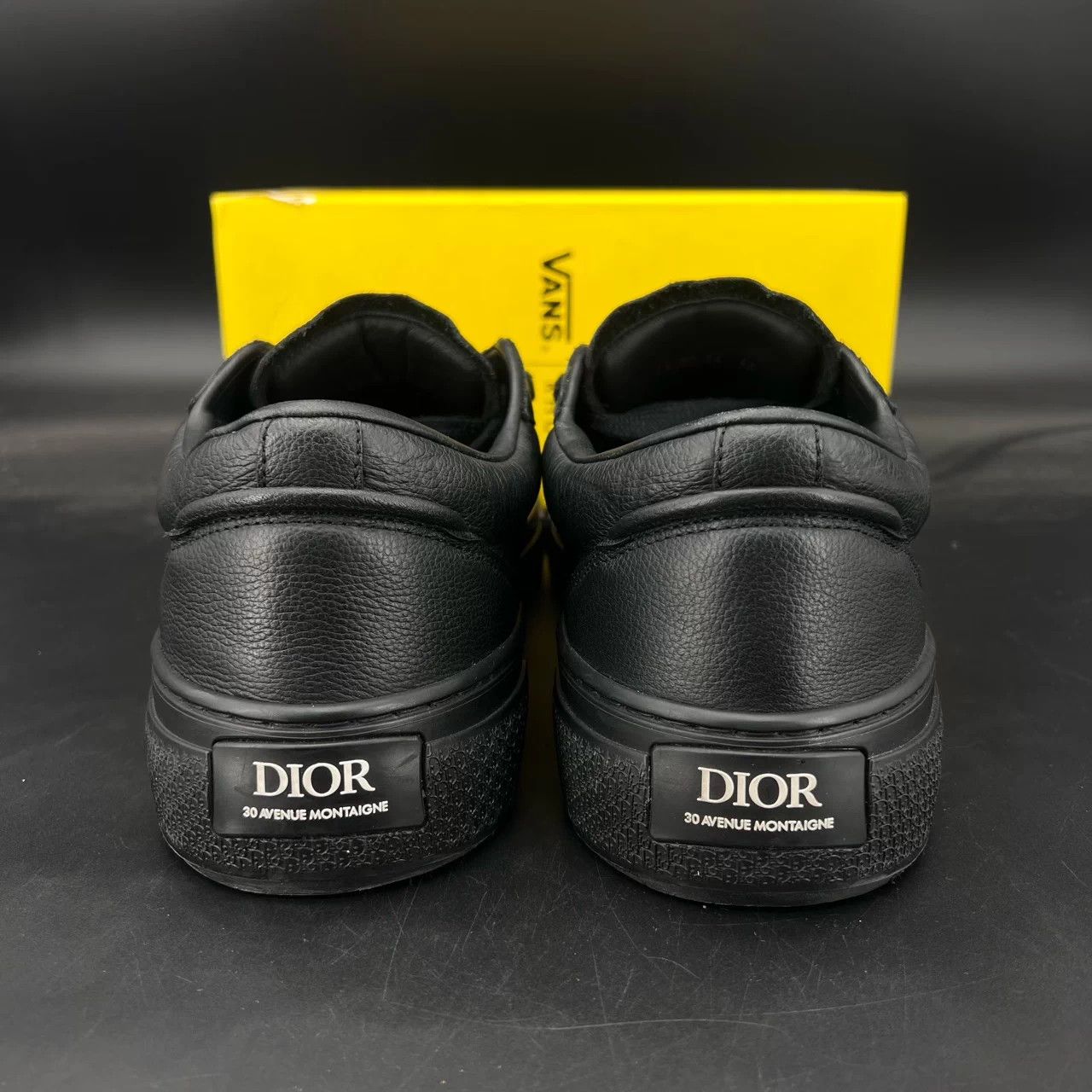 Dior Dior b33 black embossed 46, few wears, taped soles Size US 13 / EU 46 - 8 Thumbnail