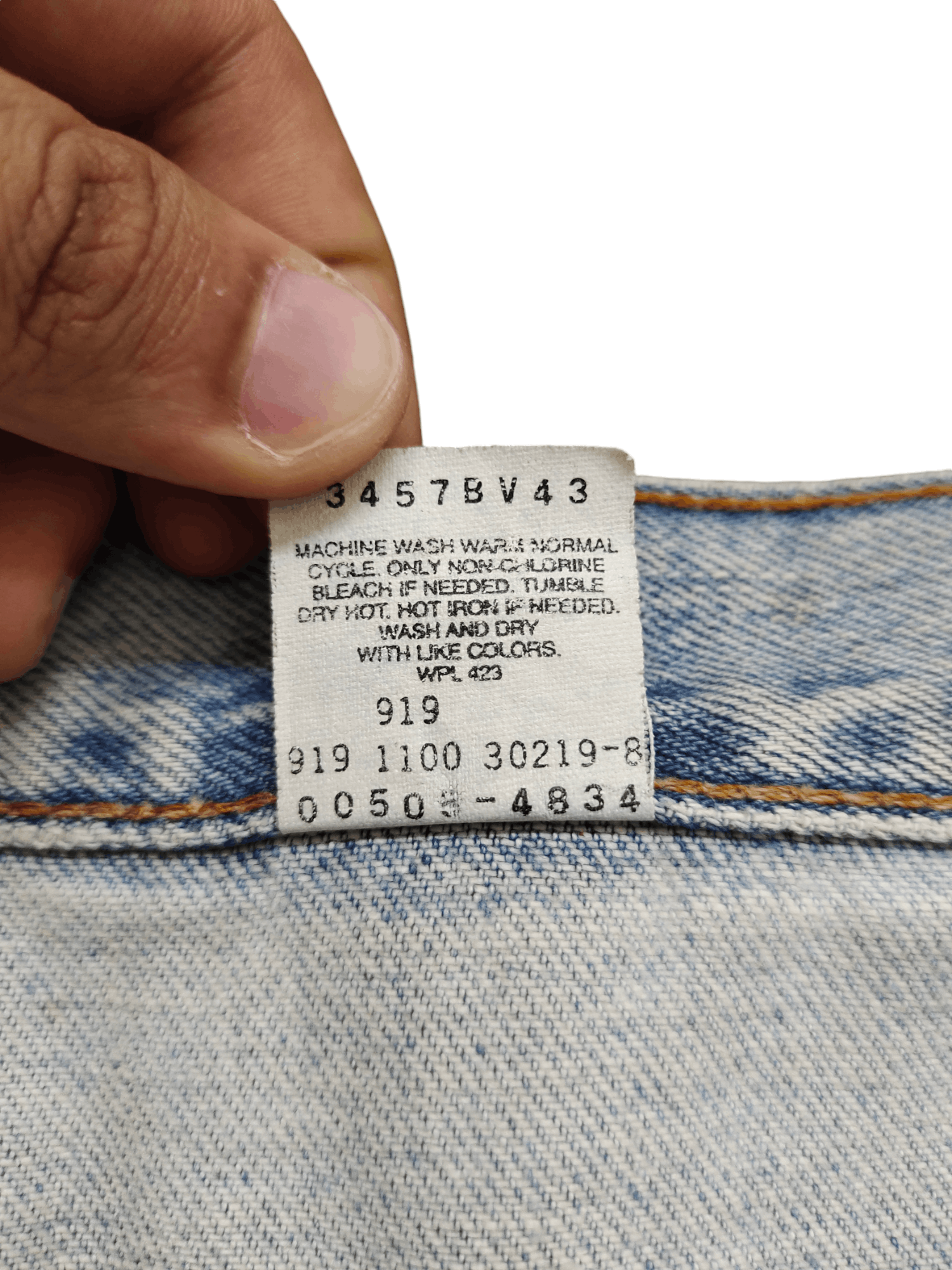 Levi's Vintage Clothing Vintage Levis 505 Distress Faded Checkered Jeans Custom Size US 34 / EU 50 - 19 Thumbnail