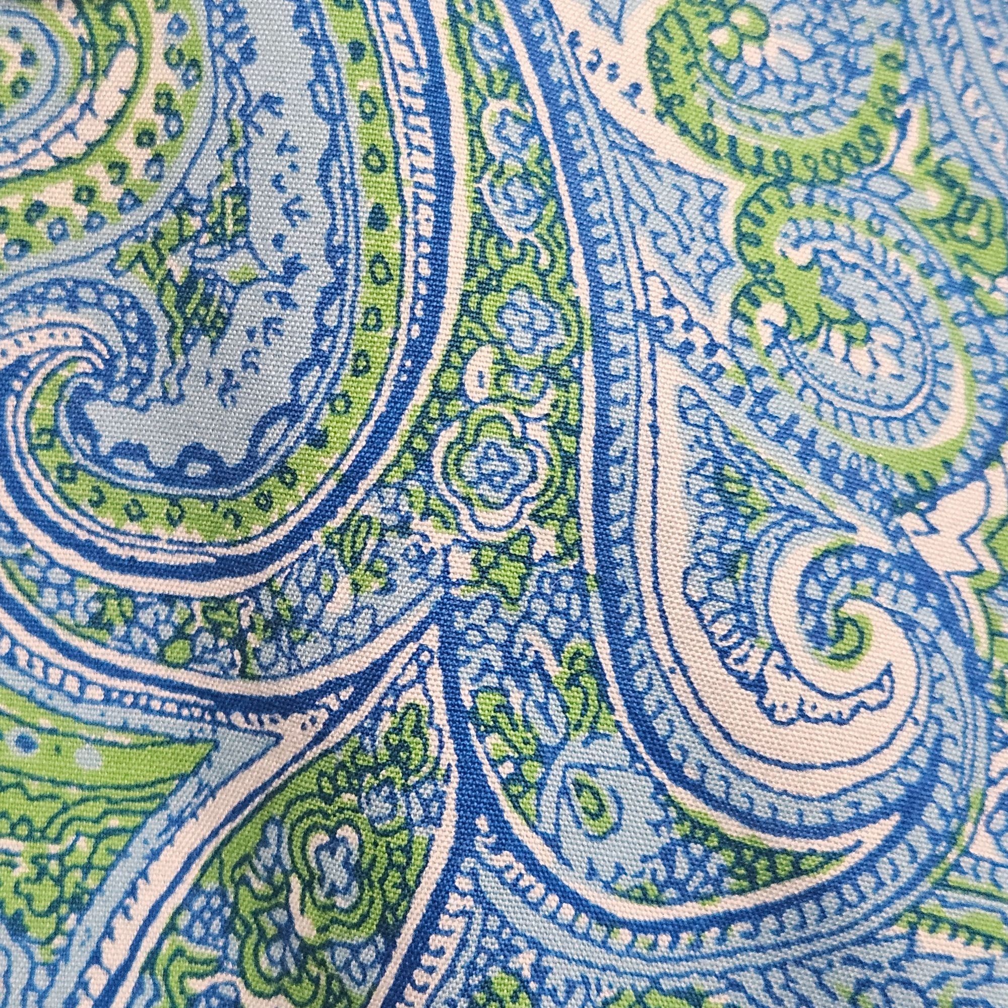 Talbots Talbots Women's Paisley Button Front Shirt Blue/Green 10 Pre Size L / US 10 / IT 46 - 7 Thumbnail