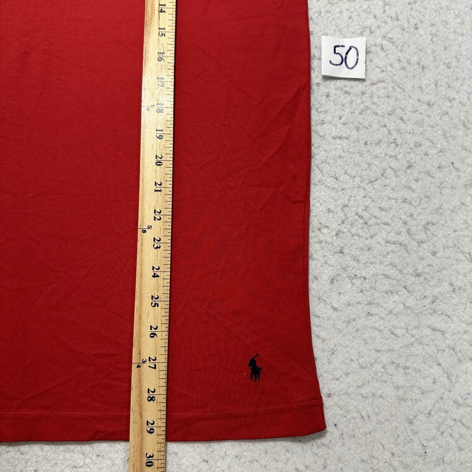 Polo Ralph Lauren Polo Ralph Lauren Medium V Neck T Shirt Red Navy Blue Pony Size US M / EU 48-50 / 2 - 9 Thumbnail