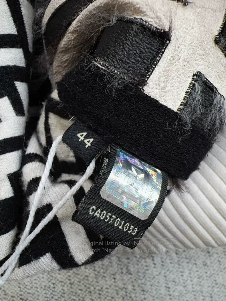 Fendi Fendi Black and White Monogram Diamond Pattern Mink Fur Ja Size M / US 6-8 / IT 42-44 - 6 Thumbnail