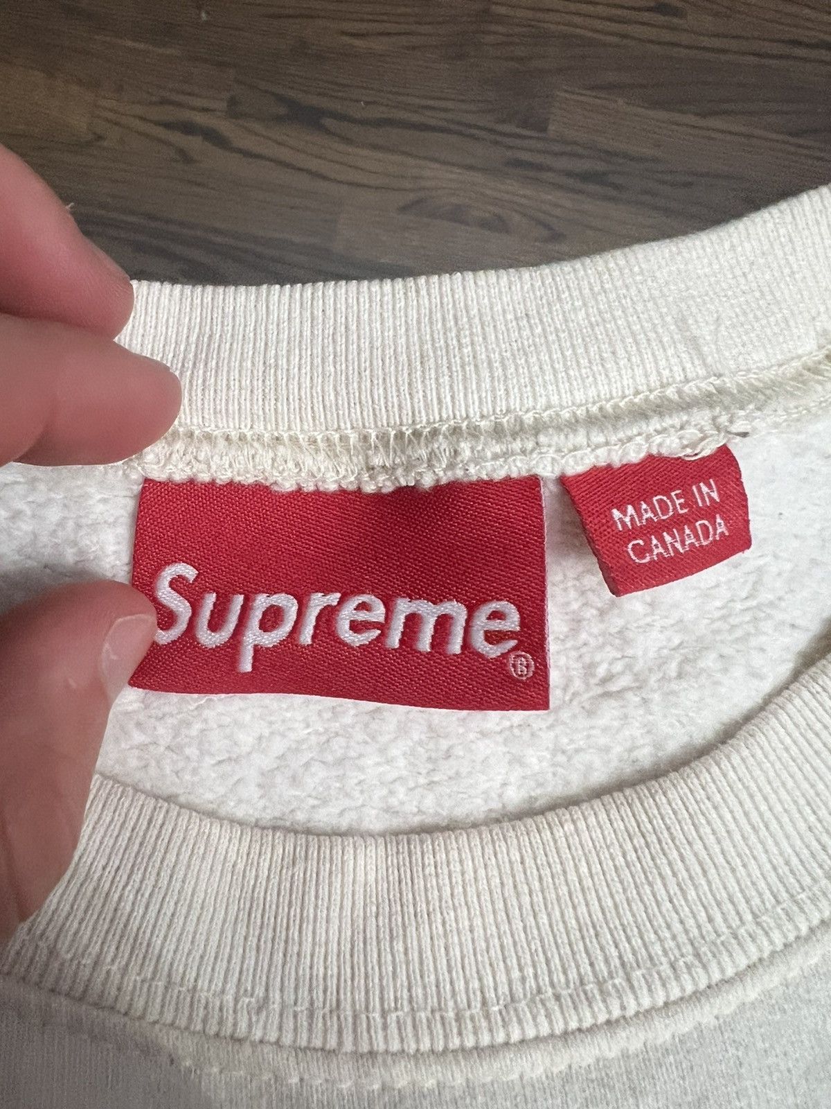 Supreme Supreme Box Logo Sweatshirt off white color Size US M / EU 48-50 / 2 - 3 Thumbnail
