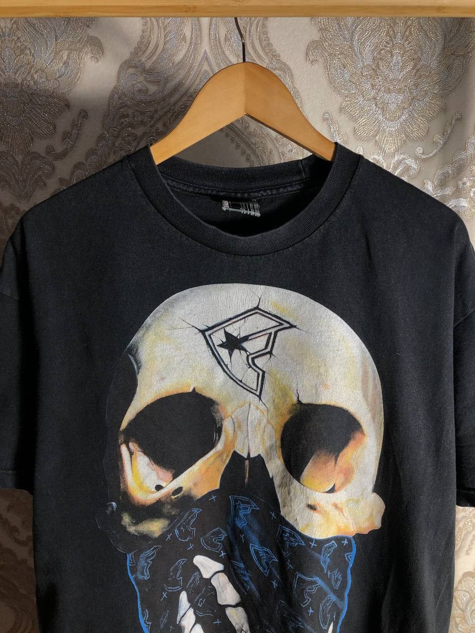 Harley Davidson Vintage famous Skull Bandana Retro Designer T-shirt Y2K 90s Size US XL / EU 56 / 4 - 3 Thumbnail