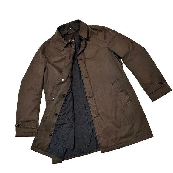 image of Allegri Milano Trench Coat Made In Italy in Brown, Men's (Size Large)