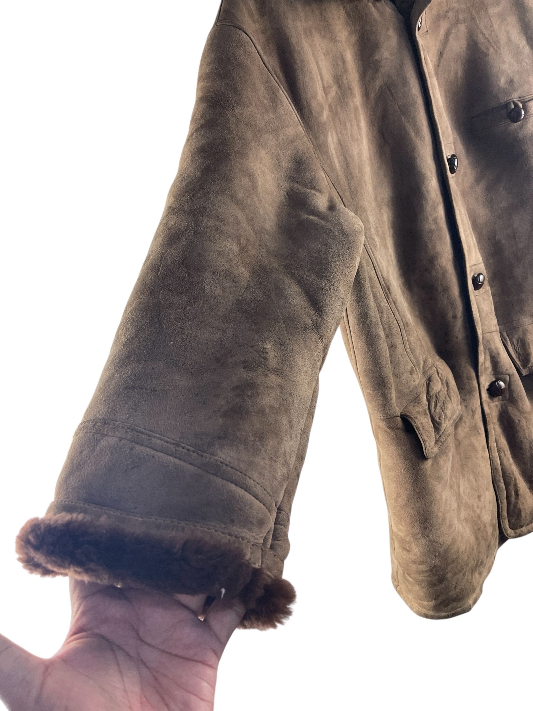 Yves Saint Laurent Vintage 1990s Yves Saint Laurent Pour Homme Shearling Coat Size US L / EU 52-54 / 3 - 8 Thumbnail