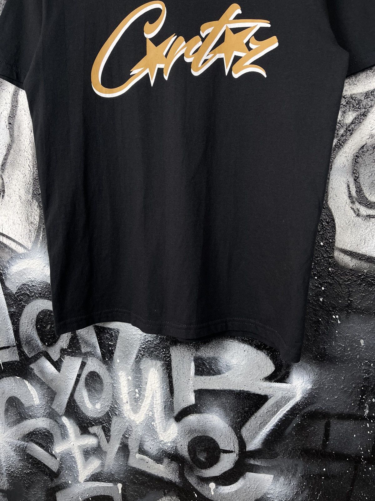 Corteiz Corteiz Front Graffiti Logo Black Cotton T-Shirt Size Small Size US S / EU 44-46 / 1 - 5 Thumbnail