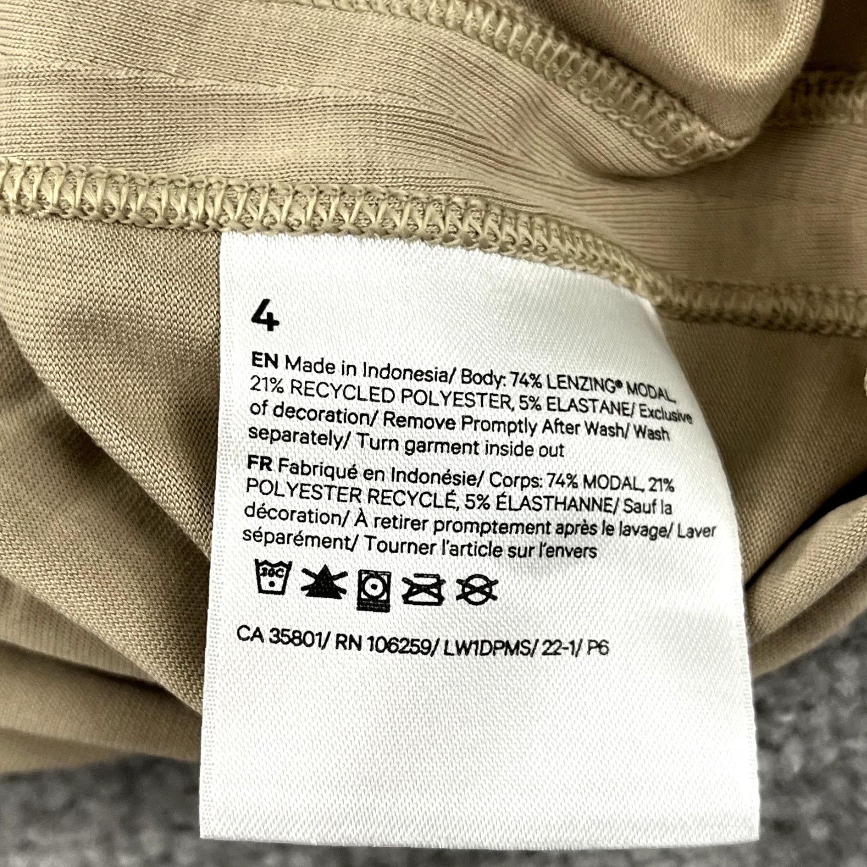 Lululemon LULULEMON Shirt Womens Tank Top Size 4 Trench Brown Yoga Gym Ease of it All Size S / US 4 / IT 40 - 5 Thumbnail