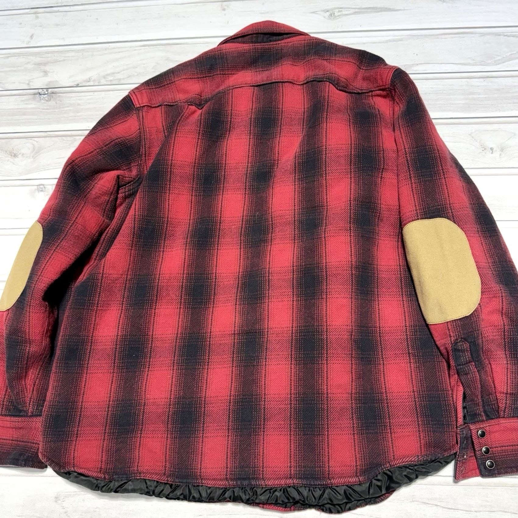 Lucky Brand Lucky Brand Shacket Mens XL Red Plaid Quilted Flannel Jacket Size US XL / EU 56 / 4 - 5 Thumbnail