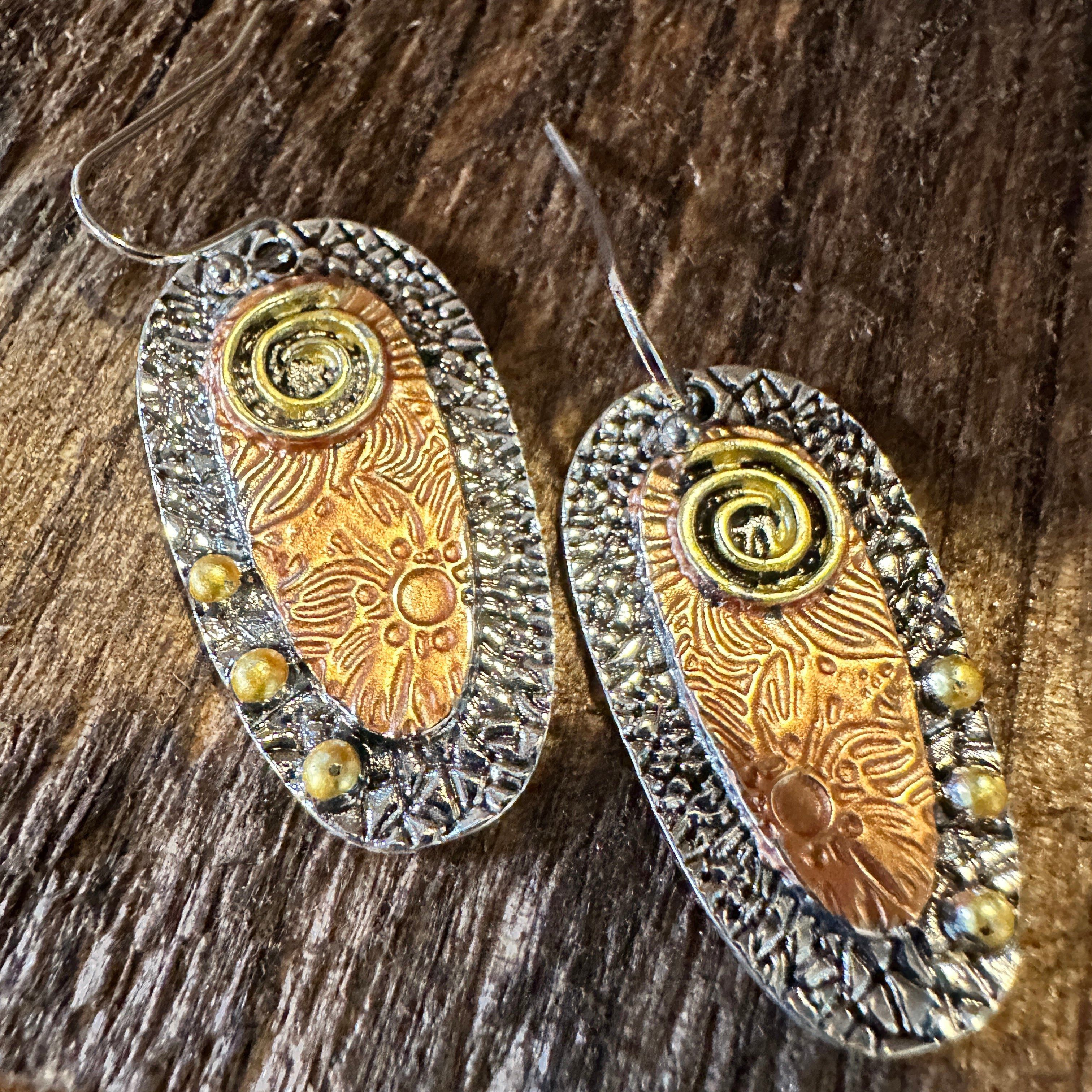 Other Handcrafted Bohemian Hippie Copper Dangle Earring, Retro Eth Size ONE SIZE - 7 Thumbnail