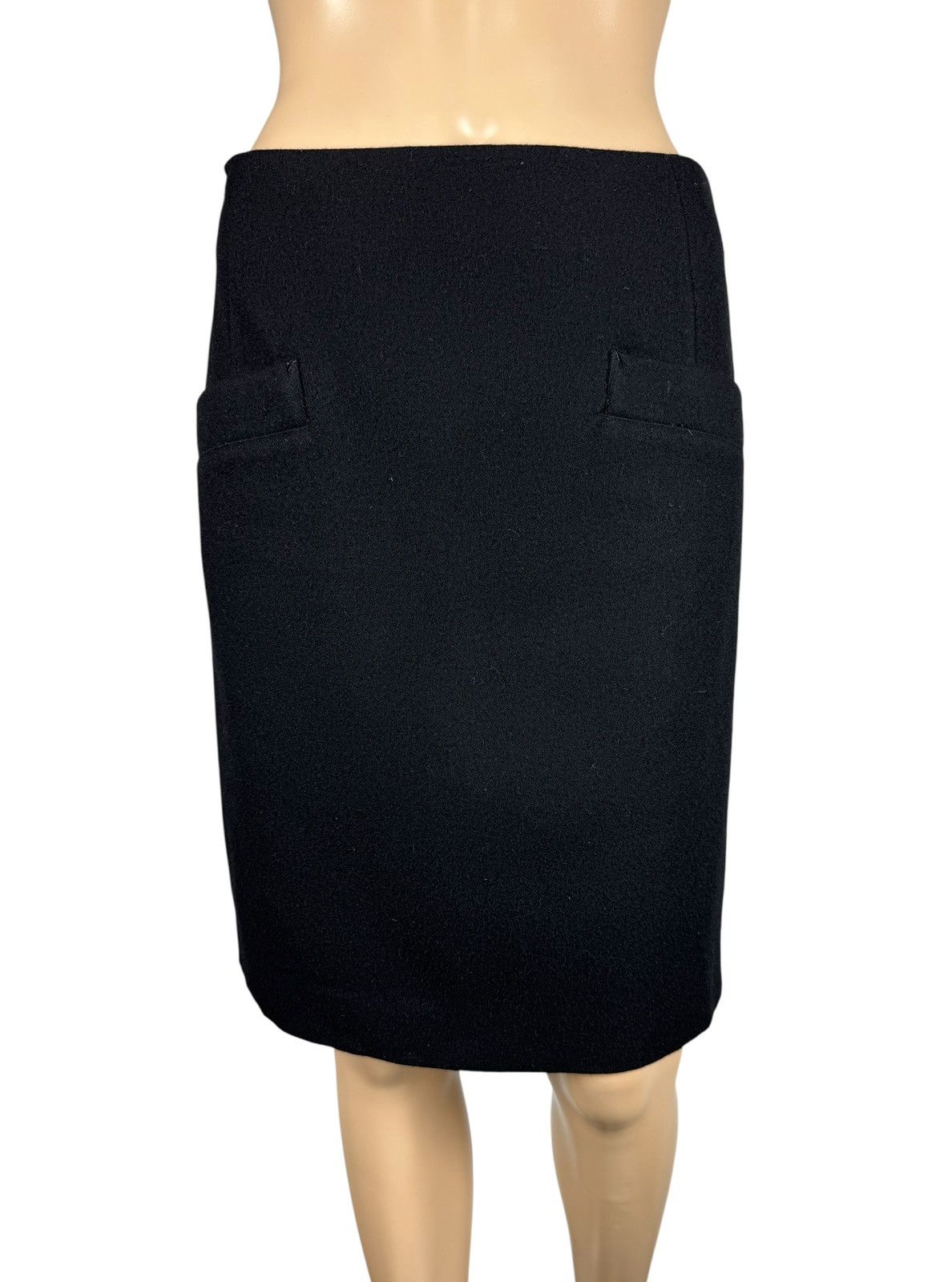 Yohji Yamamoto Yohji Yamamoto Wool Pencil Skirt Pocket size 1 Made In Japan Size 26" / US 2 / IT 38 - 1 Thumbnail