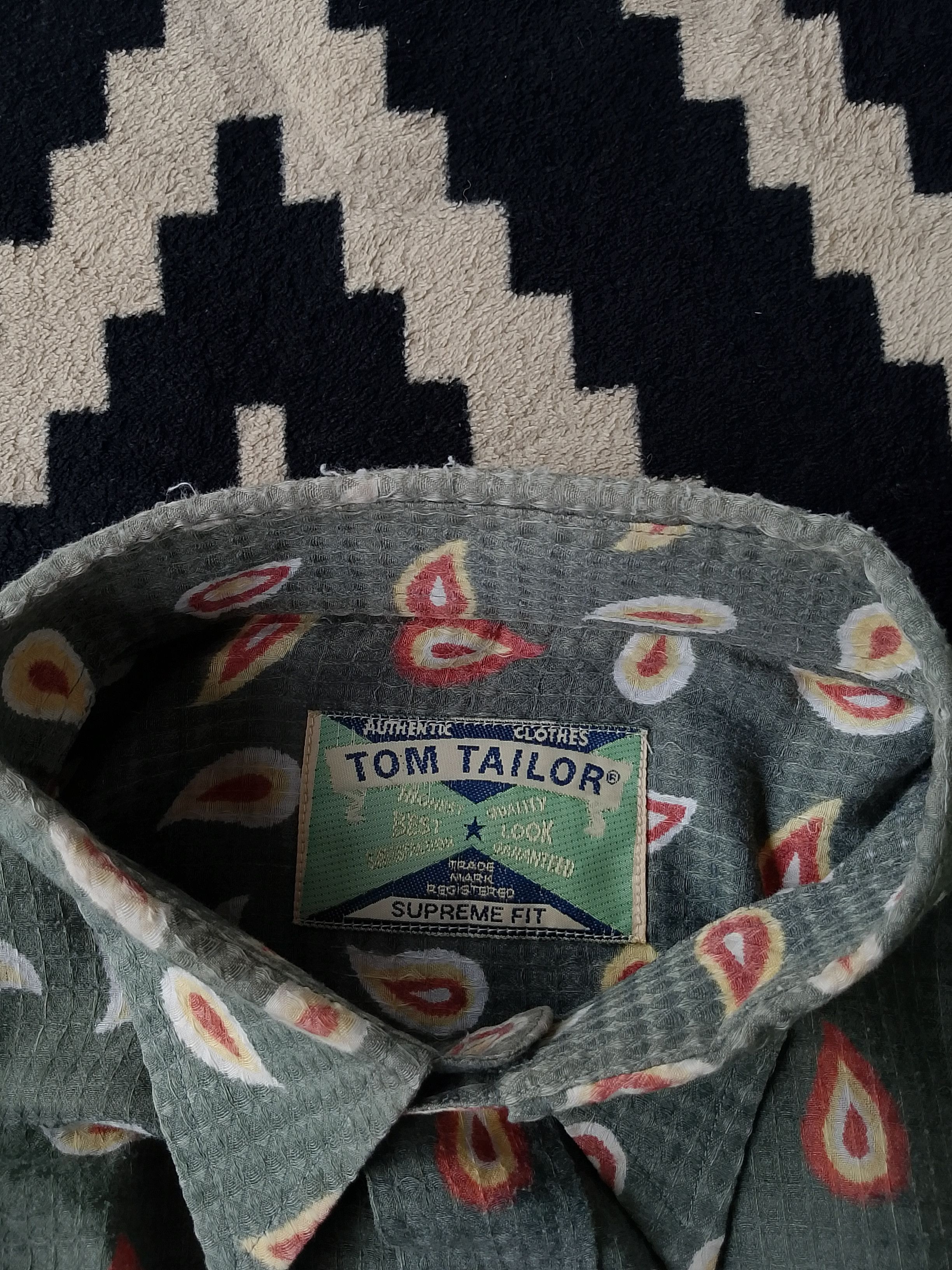 Tom Tailor Vintage Tom Tailor Supreme Fit Paisley Shirt Size US L / EU 52-54 / 3 - 7 Thumbnail