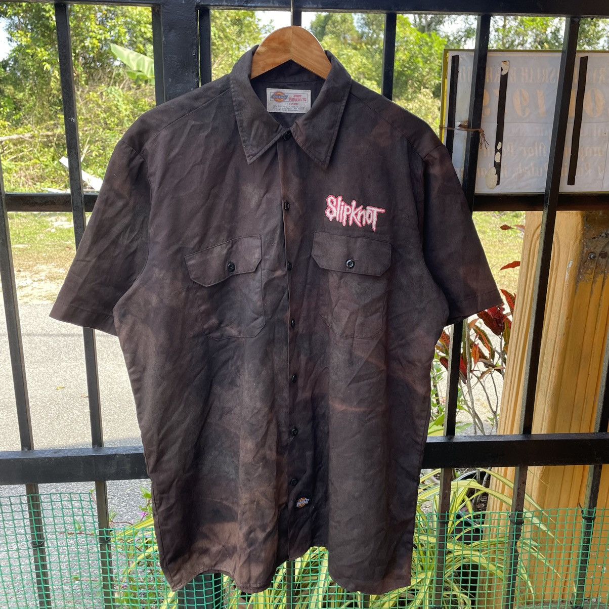 Slipknot 🔥Vintage 2000 Dickies X Slipknot Workers Buttons Shirts Size US XL / EU 56 / 4 - 5 Thumbnail