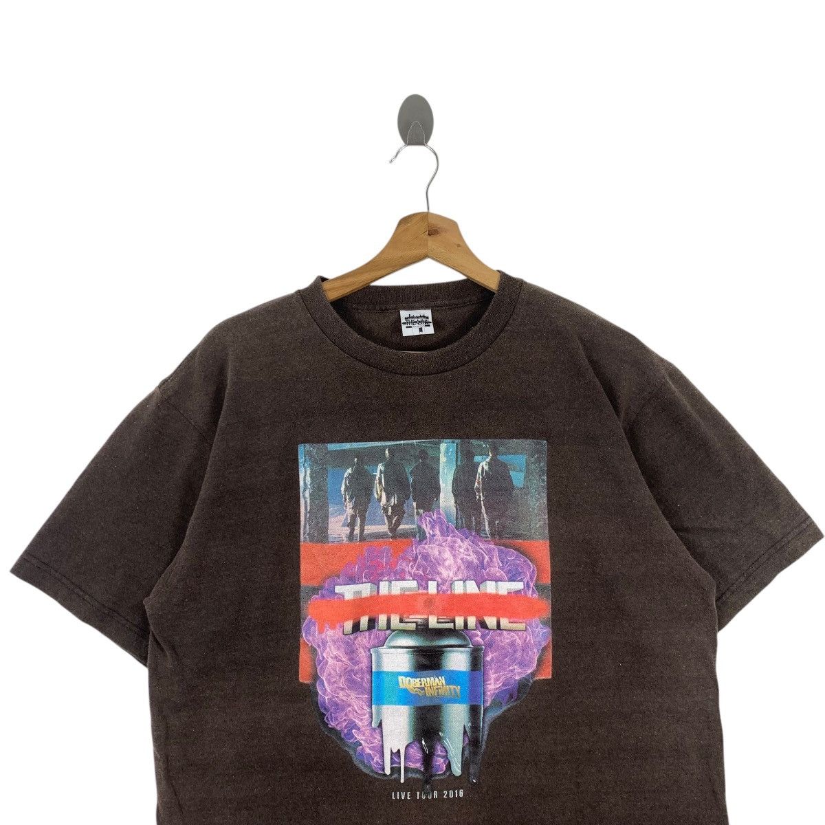 Band Tees × Japanese Brand The Line Musical Band Doberman Infinity Japan Tour Tee Shirt Size US L / EU 52-54 / 3 - 2 Thumbnail