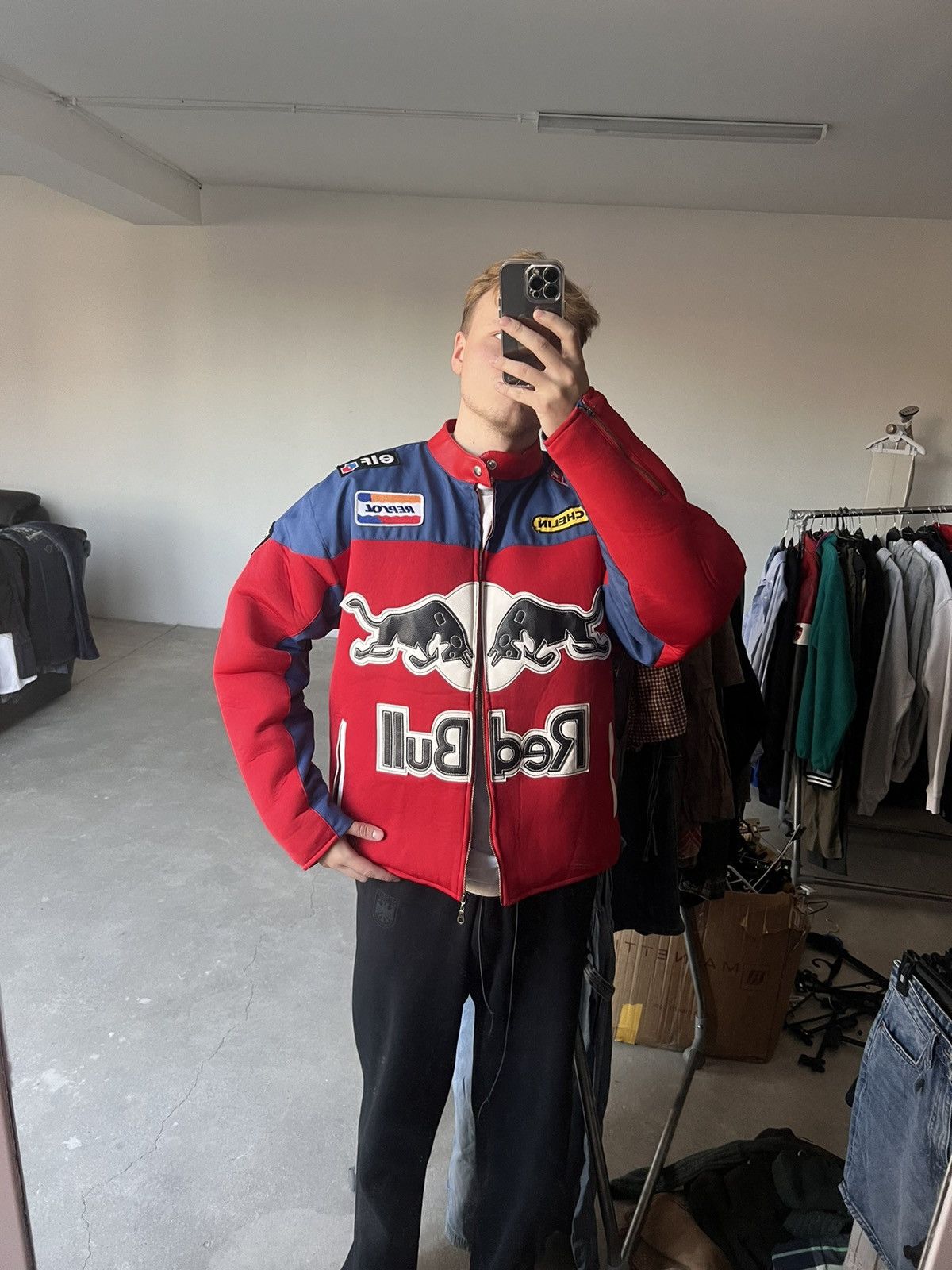 Red Bull × Vintage Vintage Red Bull Racing Jacket NASCAR Size US XL / EU 56 / 4 - 3 Thumbnail