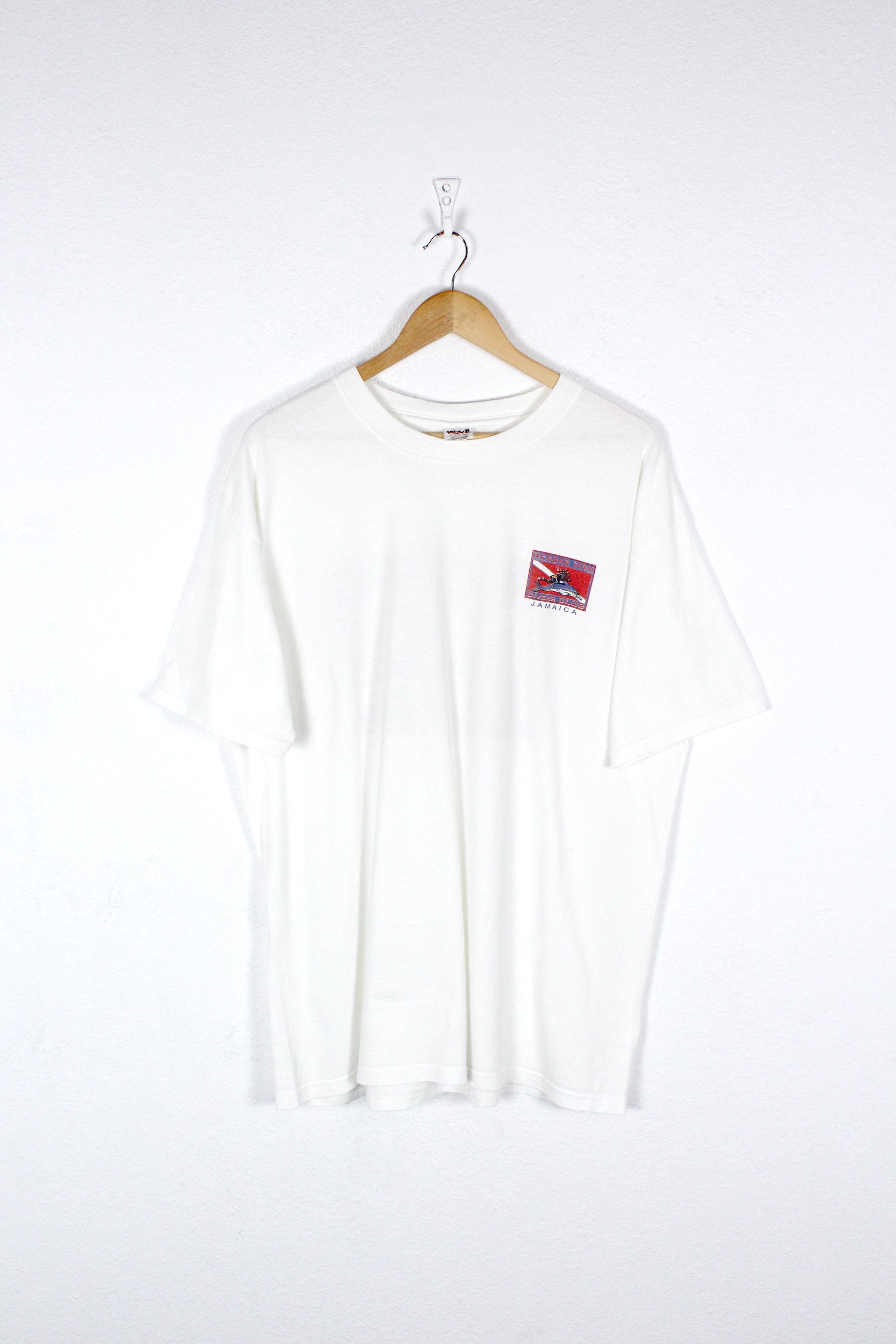 Bob Marley × Vintage Reggae Man Divers Club Jamaica Graphic RAre Tee T-shirt 90s Size US XL / EU 56 / 4 - 1 Thumbnail