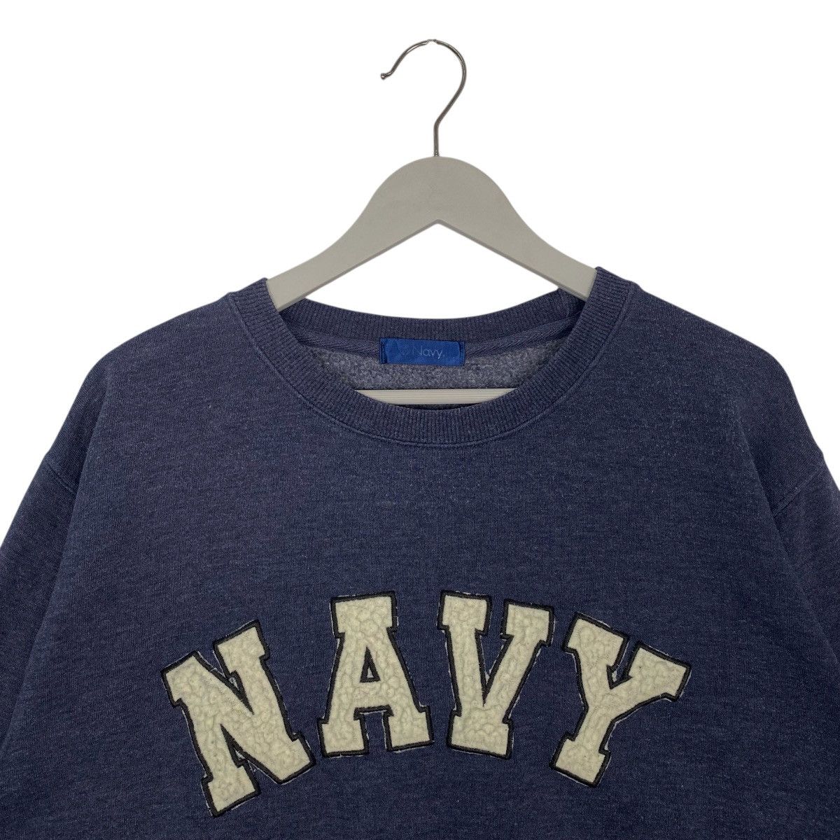 Vintage Vintage Navy Sweatshirt Big Logo Embroidery Navy Blue Size M Size US M / EU 48-50 / 2 - 4 Thumbnail