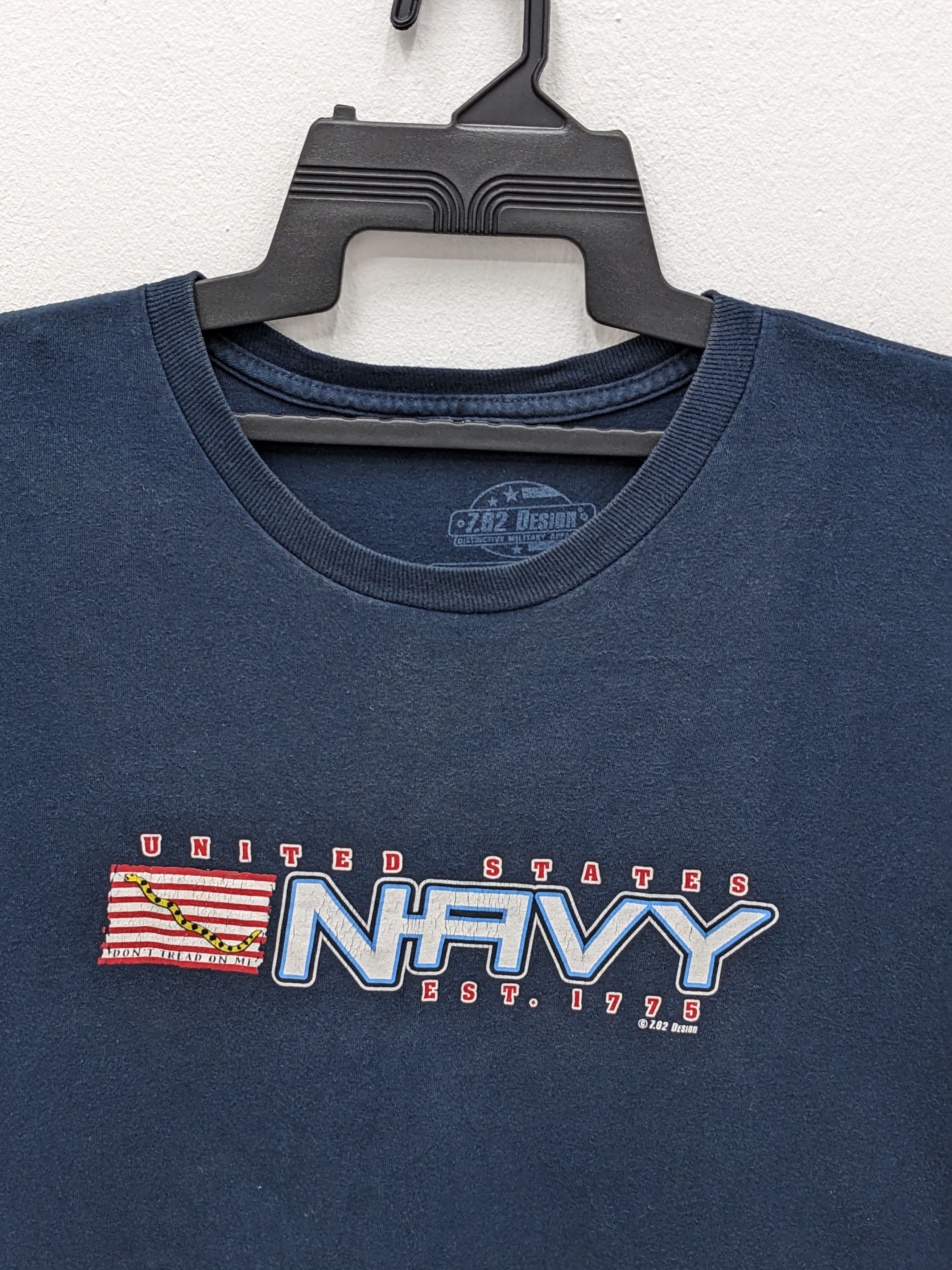 Vintage UNITED STATES NAVY 7.62 DESIGN TSHIRT Size US L / EU 52-54 / 3 - 3 Thumbnail