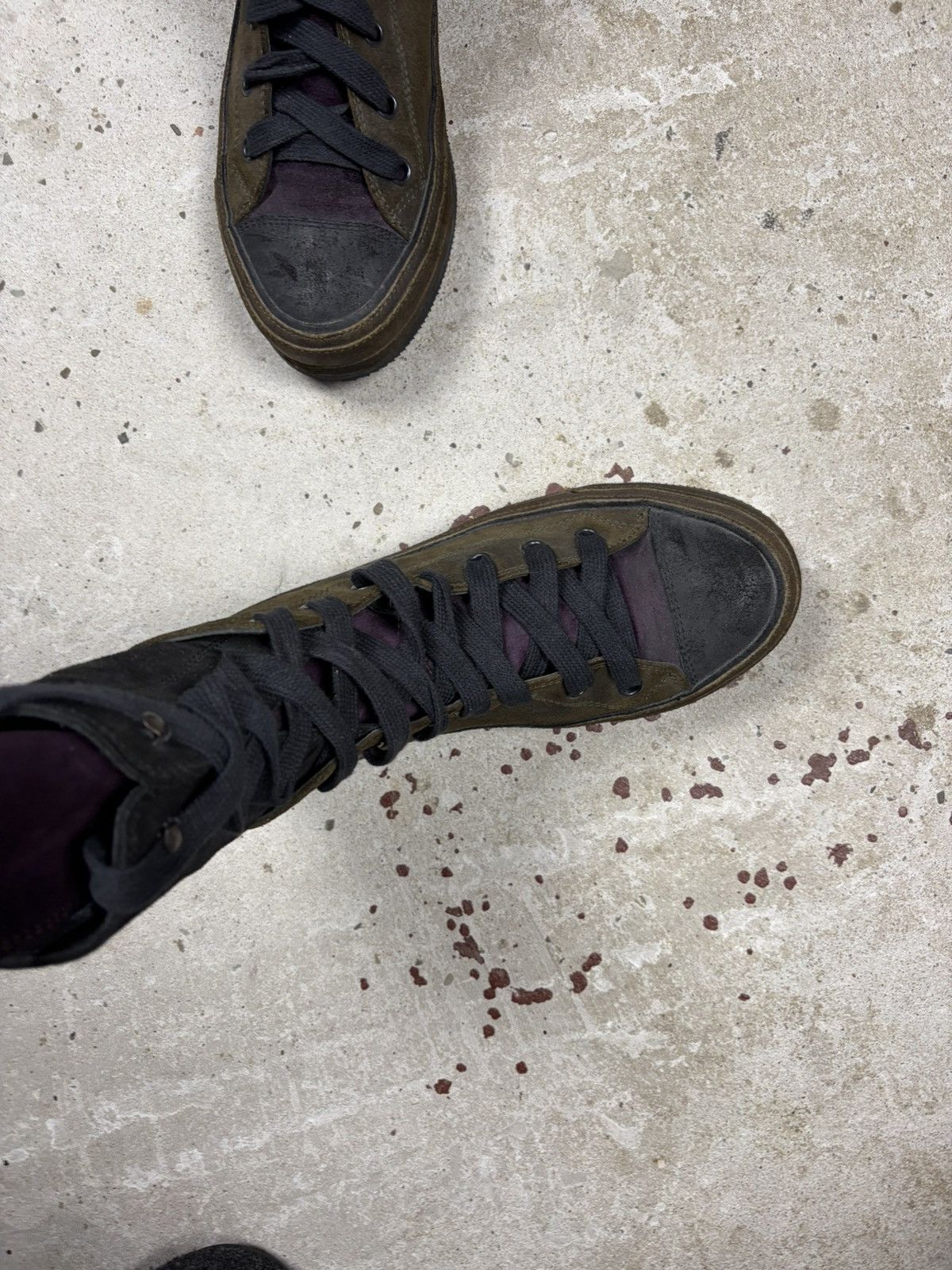 Ann Demeulemeester Ann Demeulemeester Scamosciato Suede High Top Sneakers Size US 10 / IT 40 - 15 Thumbnail