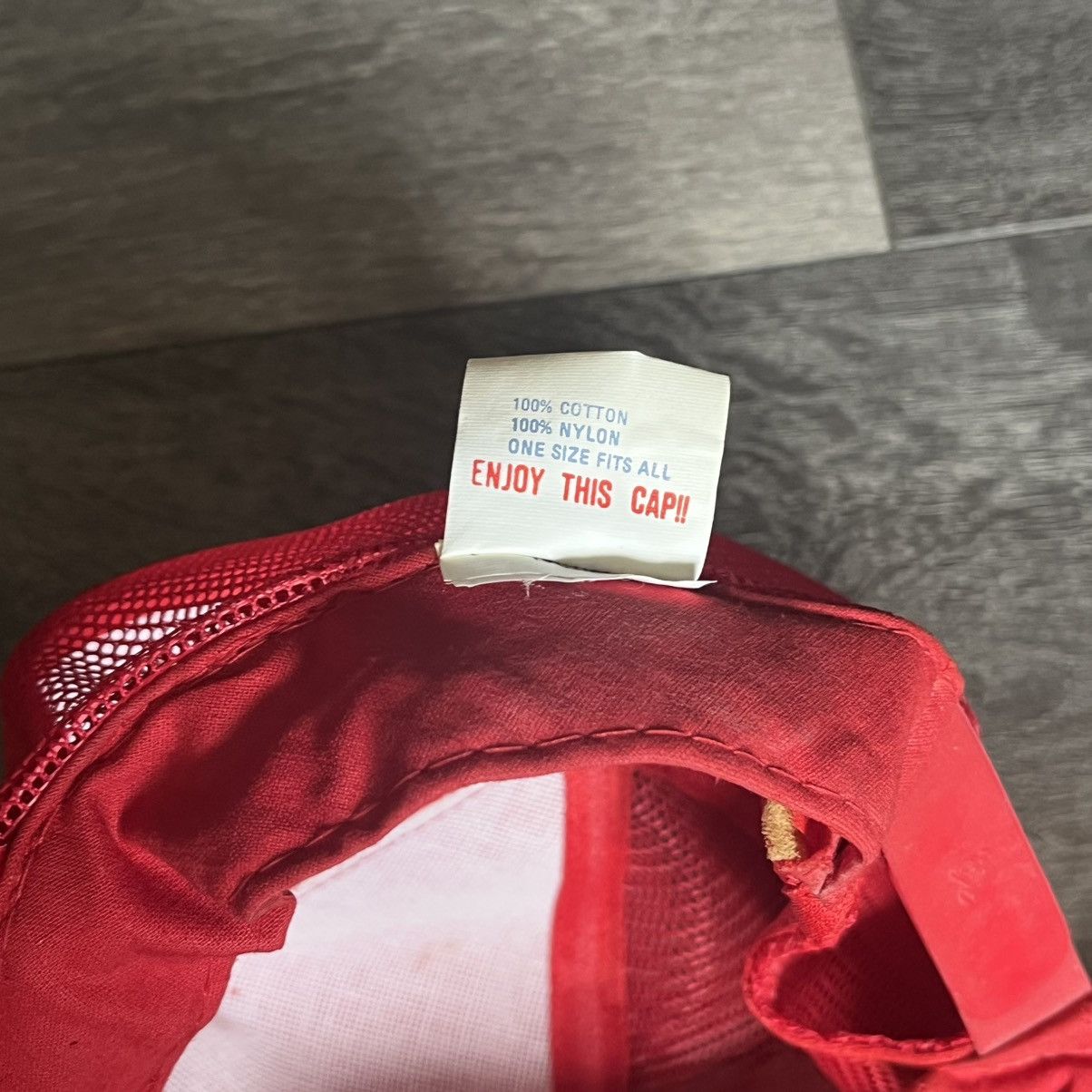 Vintage Vintage 1990s Red Corduroy Blank Mesh Trucker Hat Otto Size ONE SIZE - 7 Thumbnail